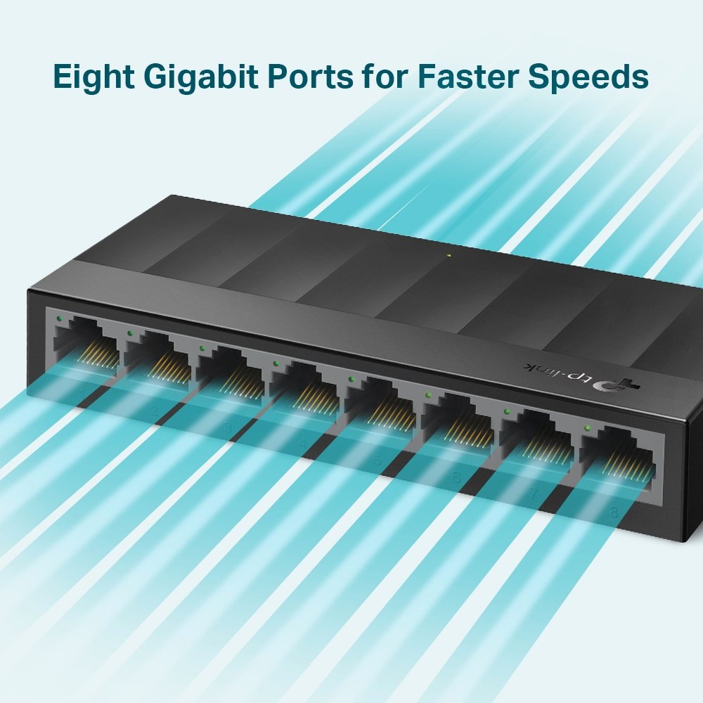 TP-LINK LS1008G — Switch 8 puertos Gigabit no gestionable 3