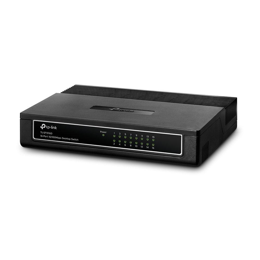 TP-LINK SF1016D — Switch 16 puertos Ethernet no gestionable — vista detalle 1