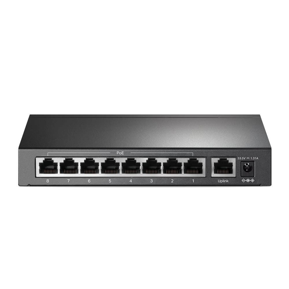 Switch no Gestionable TP-LINK TL-SF1009P Sobremesa 9P 10/100 Incluye 8P Poe+ 10/100 Total POE 65W — vista detalle 2