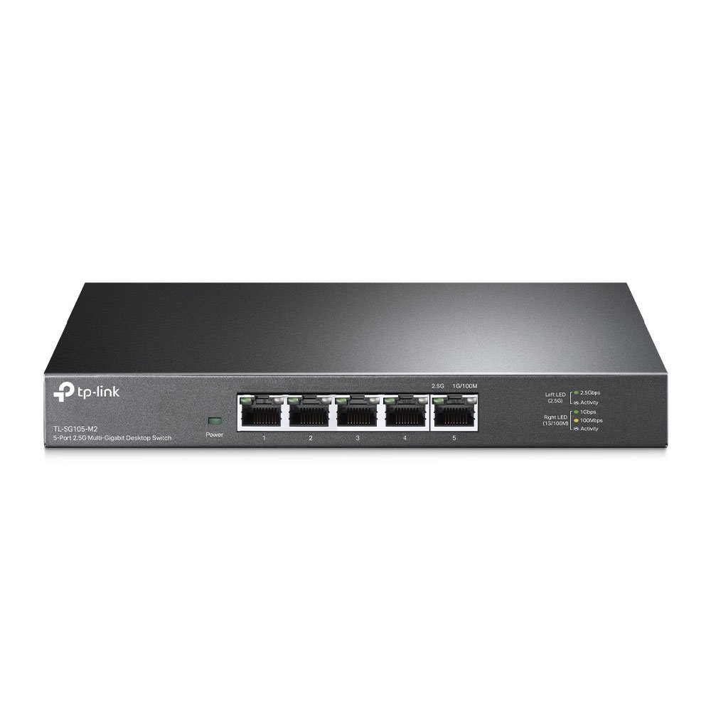 TP-LINK SG105-M2 — Switch 5 puertos 2.5 Gigabit metal — vista detalle 1
