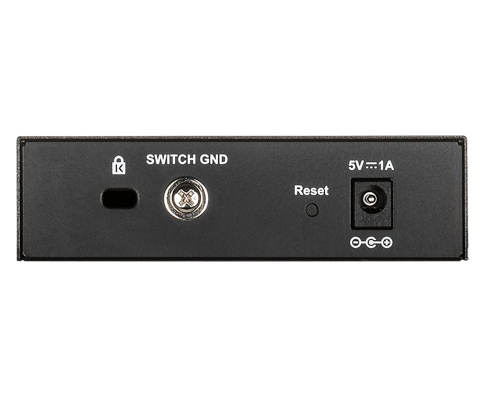 D-LINK DGS-1100-05V2 — Switch 5 puertos Gigabit semigestionable — vista detalle 1