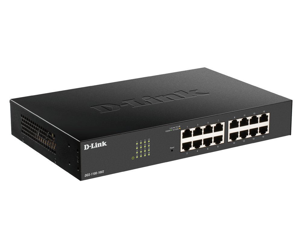 Switch Semigestionable DGS-1100-24PV2/E 12P GIGA + 12P GIGA POE (100W) RACK — vista detalle 1