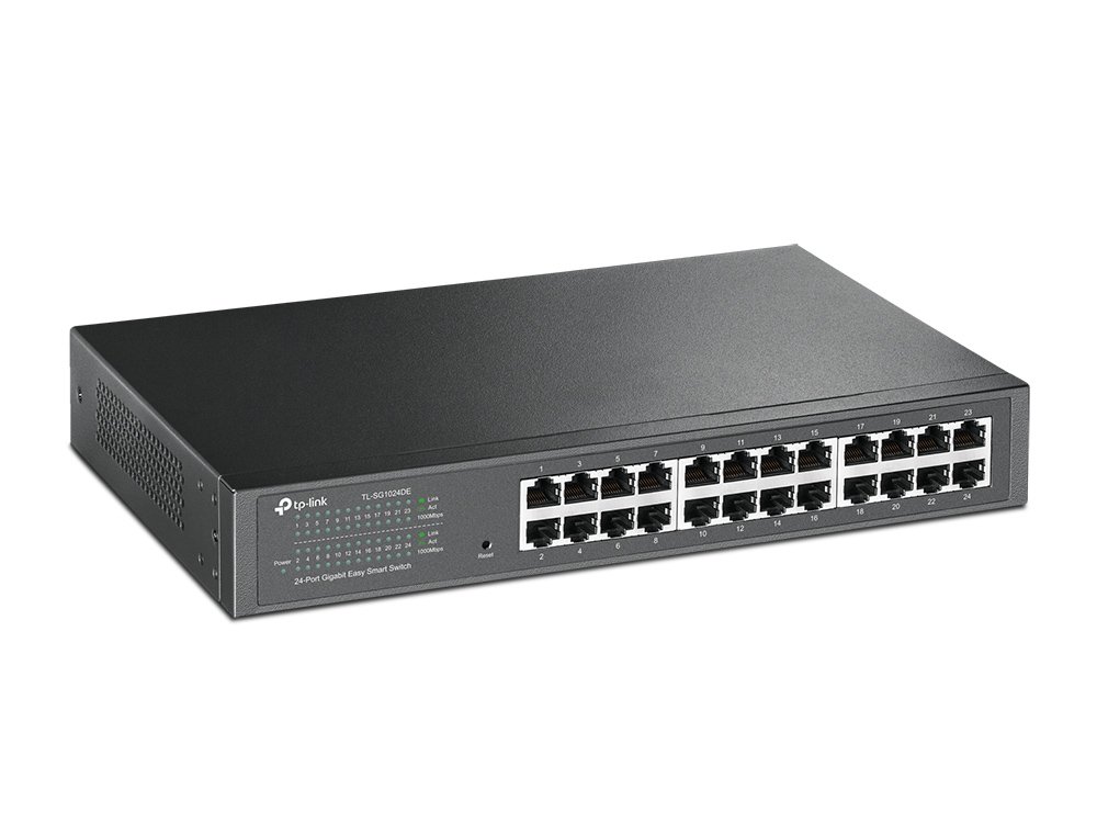 Switch Semigestionable TP-LINK SG1024DE 24P GIGA Carcasa Metalica 19" RACK — vista detalle 1