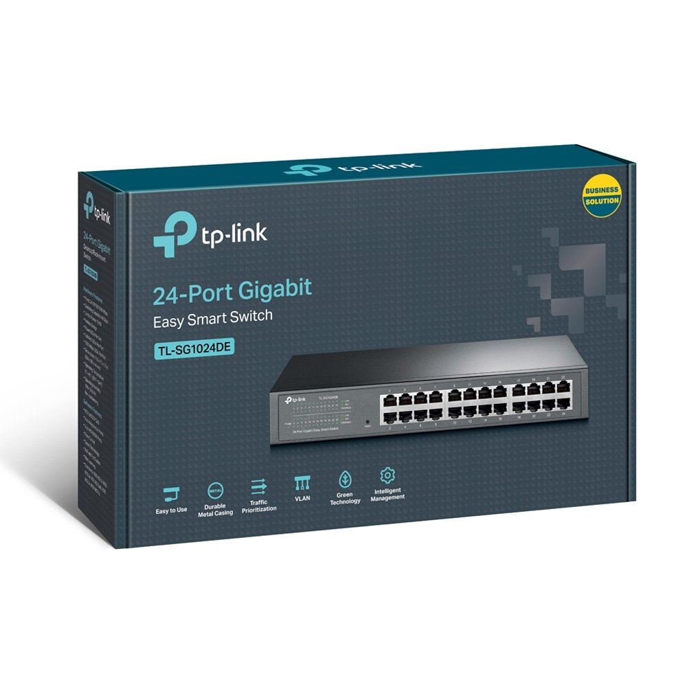 Switch Semigestionable TP-LINK SG1024DE 24P GIGA Carcasa Metalica 19" RACK — vista detalle 2