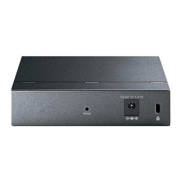 TP-Link SG105PE — Switch 5 puertos Gigabit con 4 puertos PoE+ 65W — vista detalle 2
