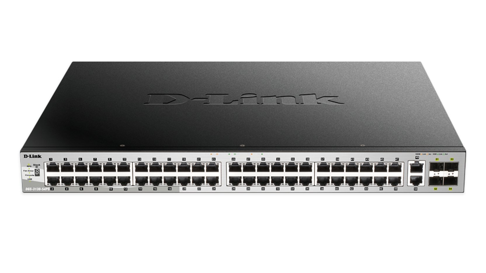 Switch Gestionable L3 Stackable DGS-3130-54PS/SI 48P POE (370W) GIGA + 2P 10G + 4P 10G Sfp+ — vista detalle 1