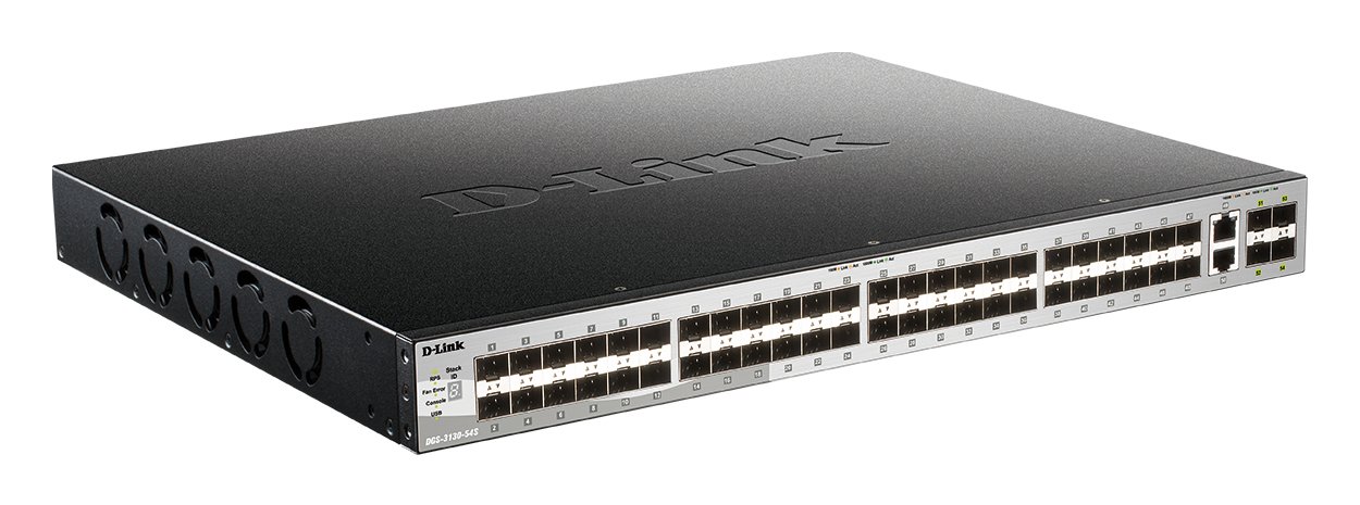 Switch Gestionable L3 Stackable DGS-3130-54S/E 48P Sfp+ 2P 10G + 4P 10G Sfp+ — vista detalle 1
