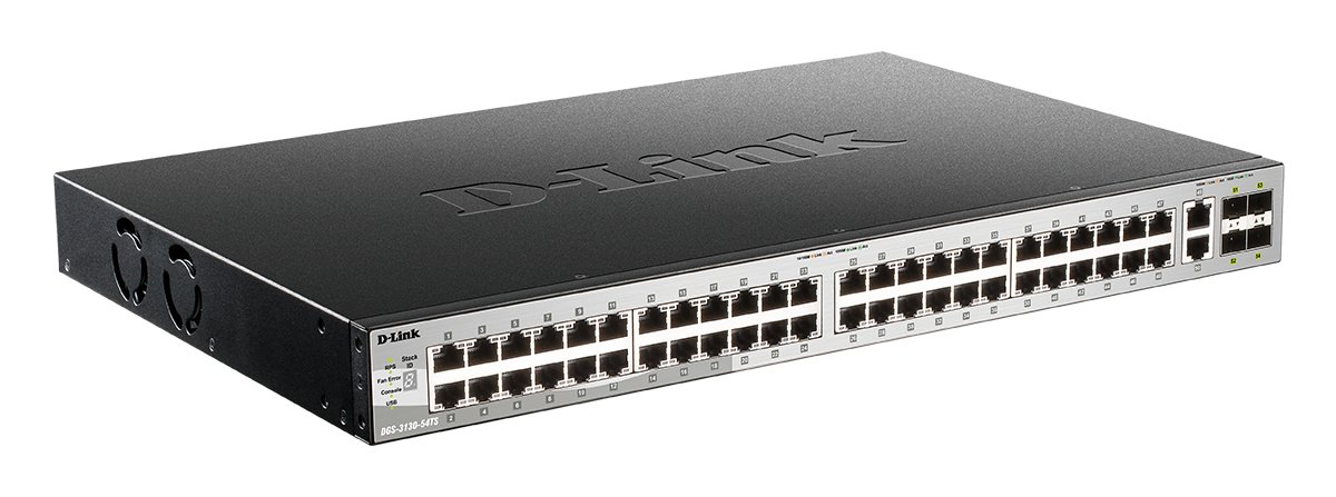 Switch Gestionable L3 Stackable DGS-3130-54TS/E 48P GIGA + 2P 10G + 4P 10G Sfp+ — vista detalle 1