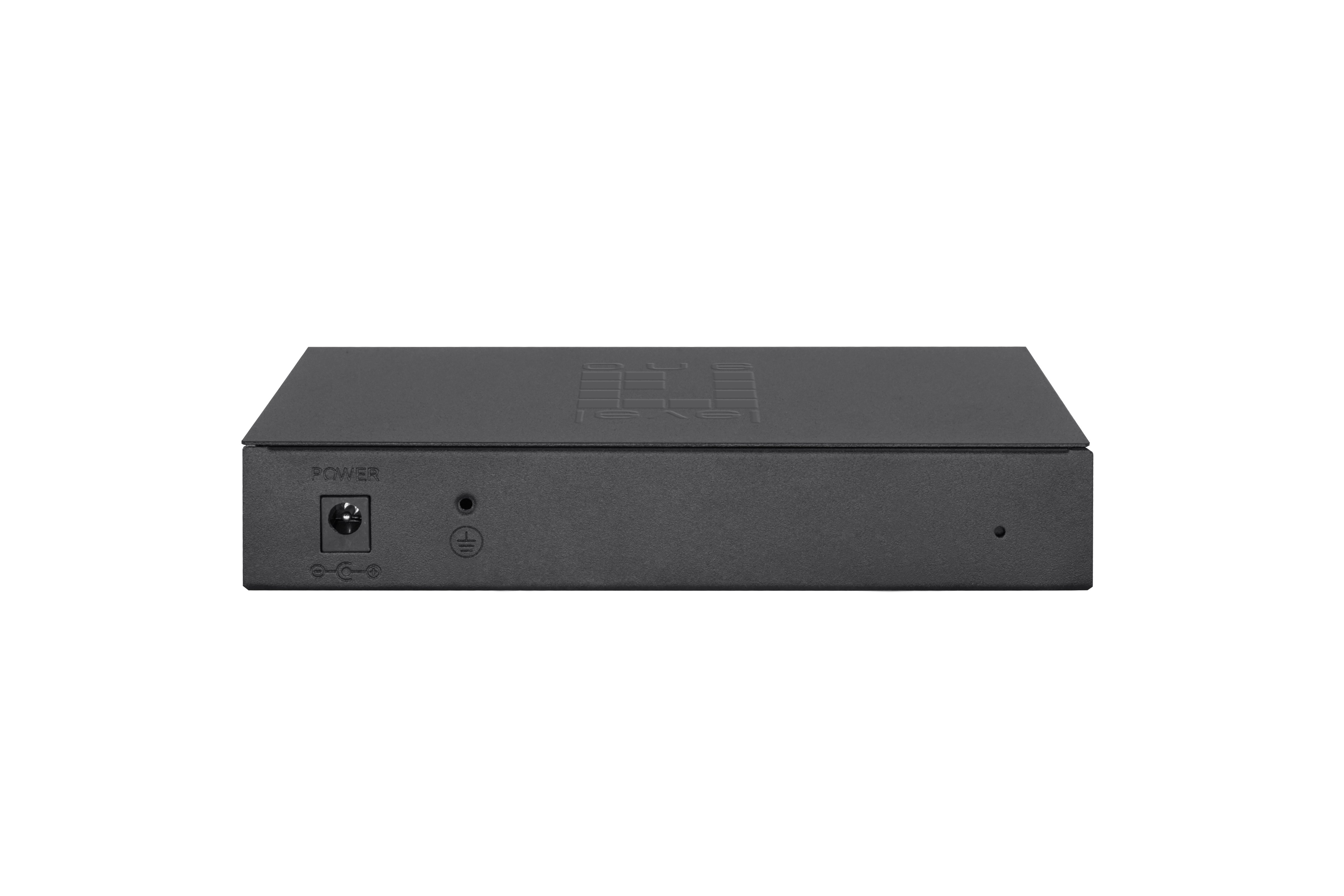 Switch Semigestionable Hilbert 8P POE 10/100/1000 112.8W Carcasa Metalica — vista detalle 1