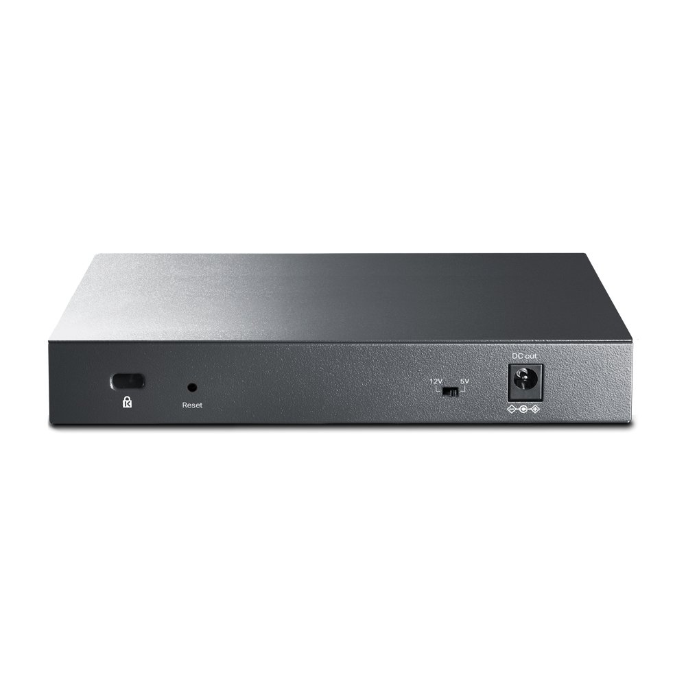 Switch Gestionable Reverse POE TP-LINK RP108GE 7ENTRADAS POE y 1SALIDA POE Gigabit 1PUERTO de Salida CC Conmutable a 5V y 12V — vista detalle 2