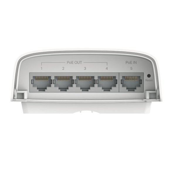 TP-Link SG2005P-PD — Switch PoE++ exterior 5 puertos Gigabit — vista detalle 1