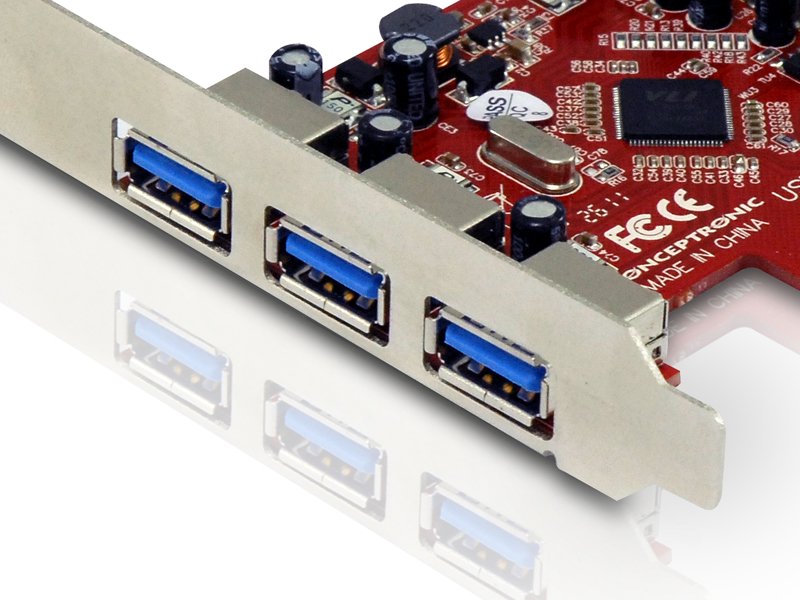 CONCEPTRONIC C4USB3EXI — Controladora PCIe USB 3.0, 4 puertos 3