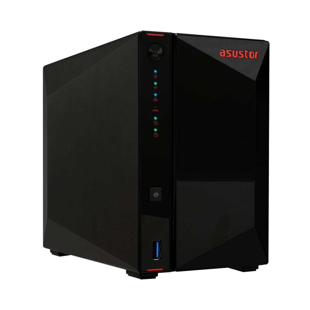 Servidor NAS Nimbustor 2 GEN2 AS5402T 2 Bahias 4xM.2 Nvme Celeron N5105 2.0GHz 4GB HDMI RJ45 2x2.5Gb 3xUSB3.2 2