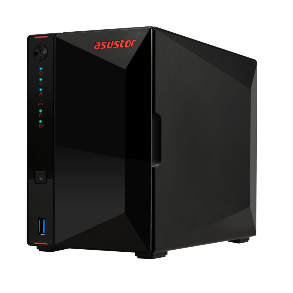 Servidor NAS Nimbustor 2 GEN2 AS5402T 2 Bahias 4xM.2 Nvme Celeron N5105 2.0GHz 4GB HDMI RJ45 2x2.5Gb 3xUSB3.2 5