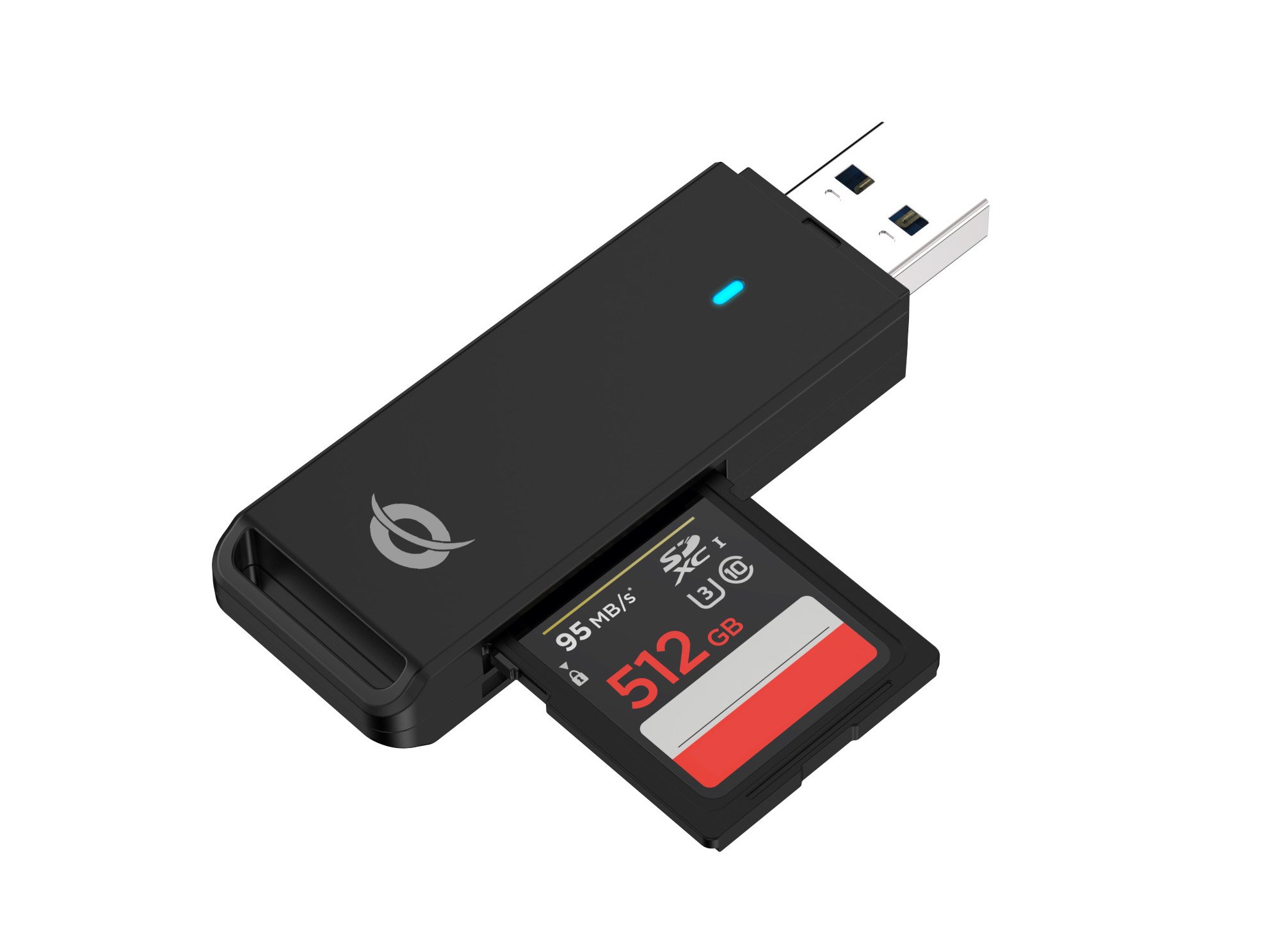 Conceptronic BIAN02B — Lector USB 3.0 para tarjetas SD y microSD 4