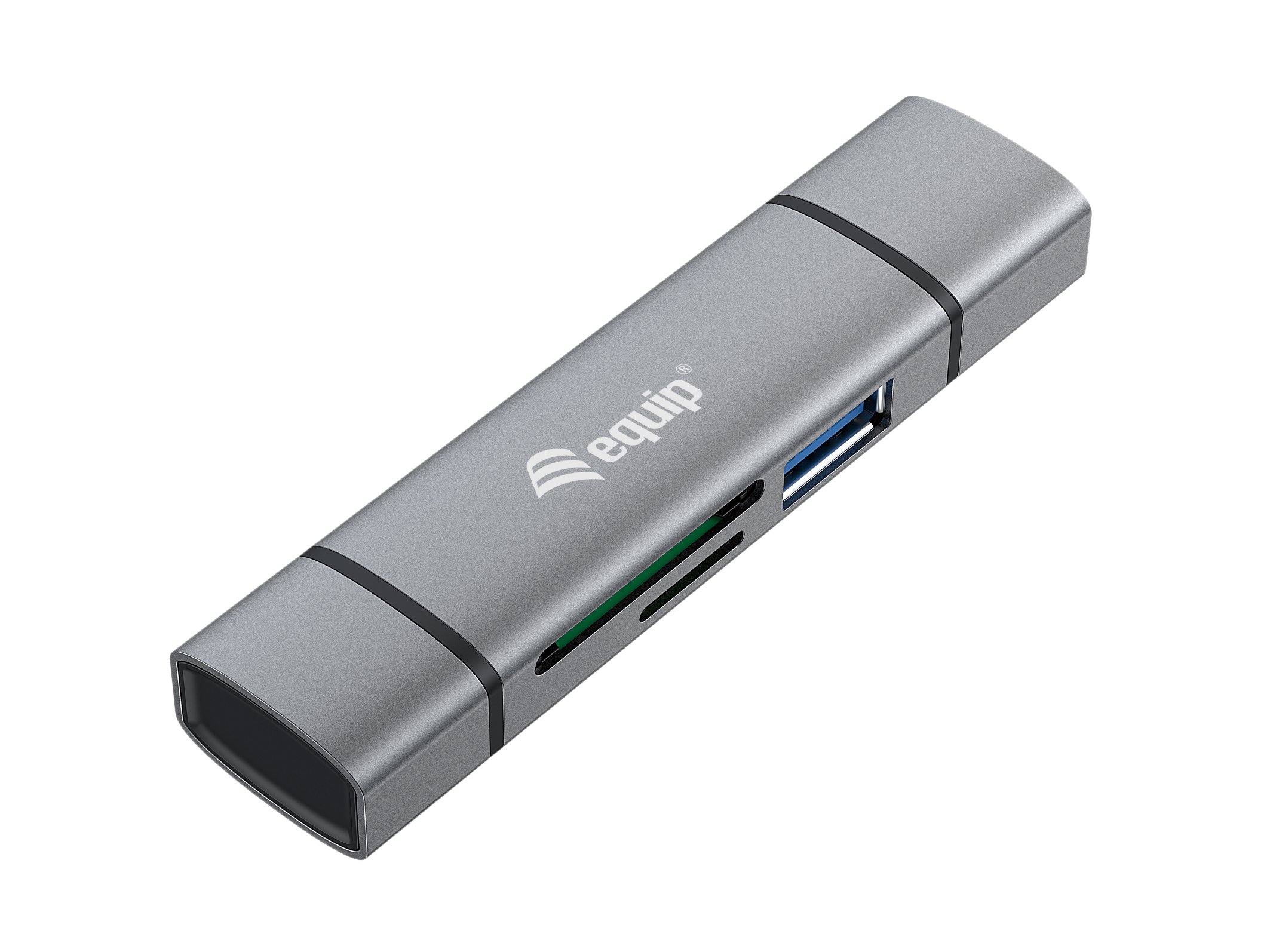 EQUIP Card Reader USB 3.0 — Doble conexión USB-A y USB-C 2