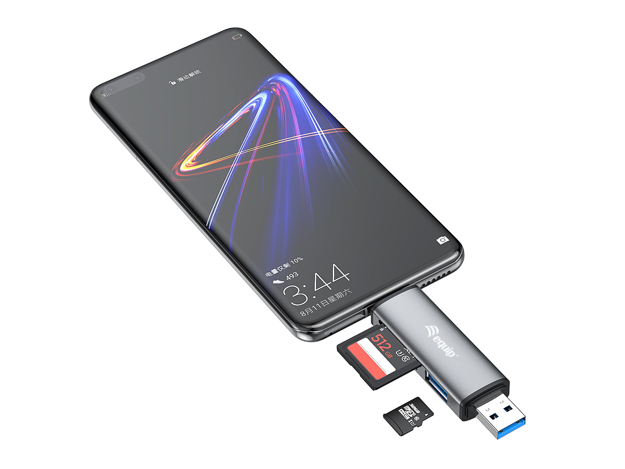 EQUIP Card Reader USB 3.0 — Doble conexión USB-A y USB-C 5