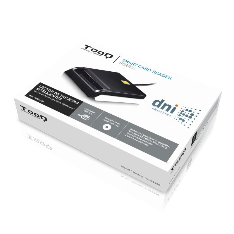 TOOQ TQR-210B — Lector externo DNIe USB 2.0 negro 3