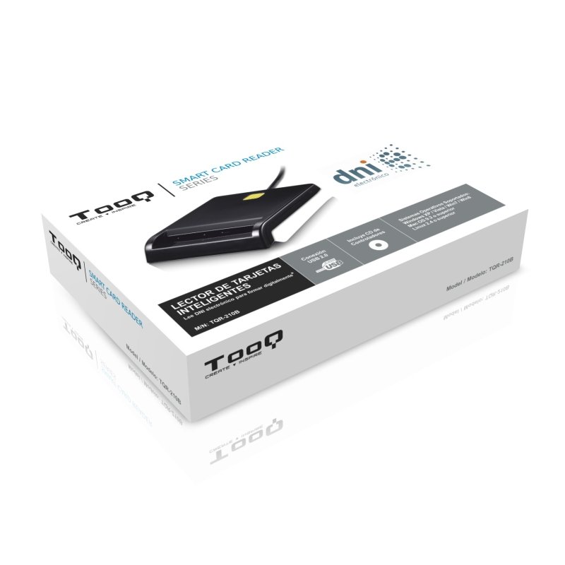 TOOQ TQR-210B — Lector externo DNIe USB 2.0 negro 4