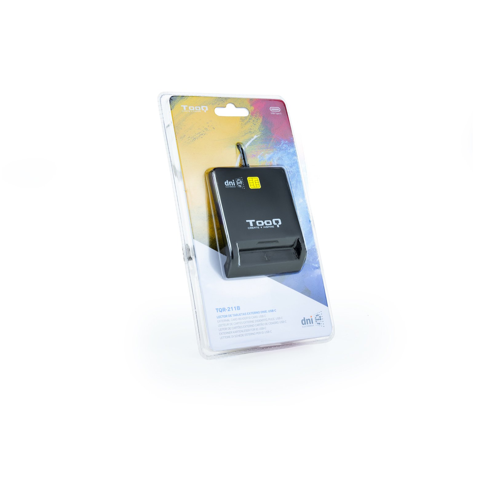 Lector Externo de DNIE TQR-211B USB-C Color Negro 4