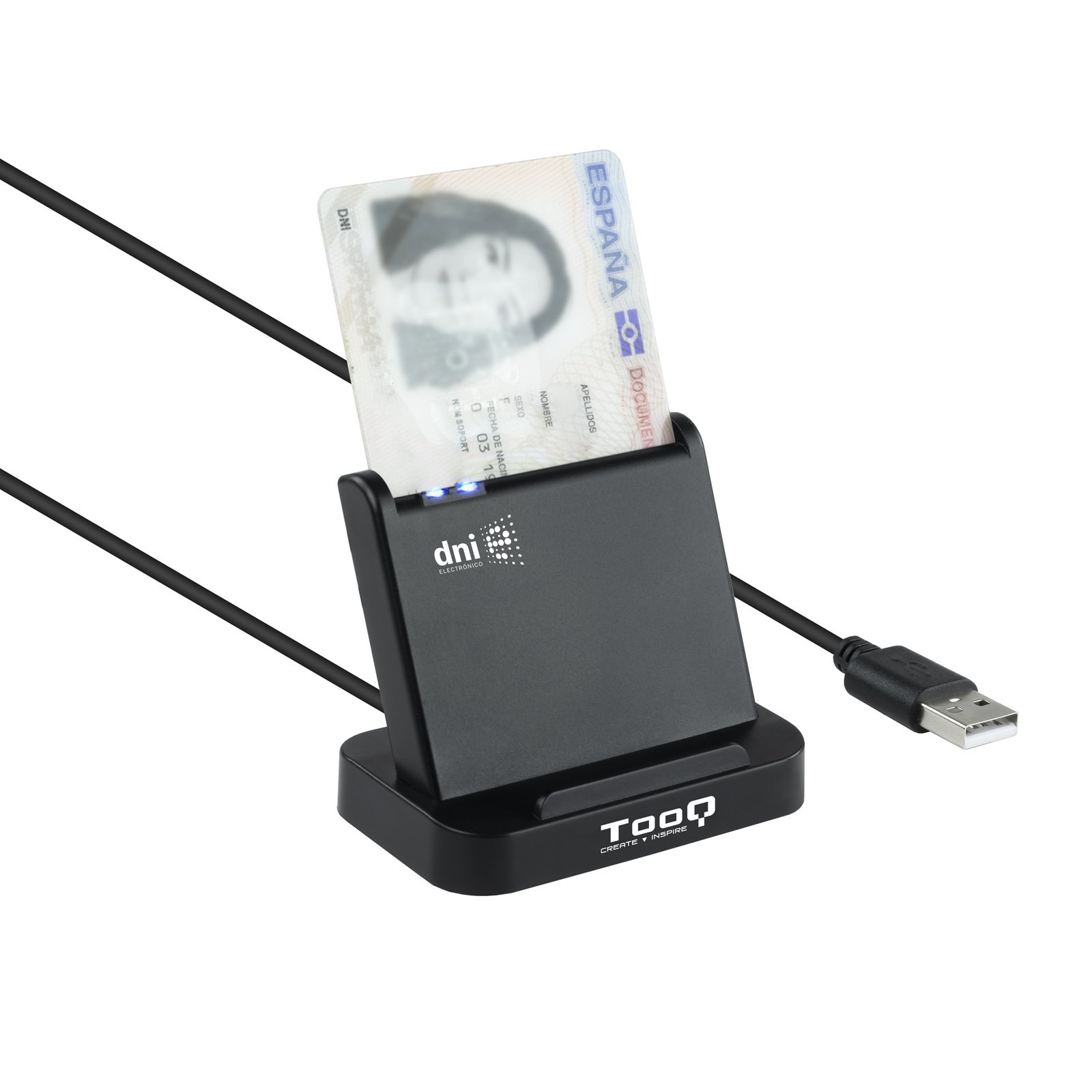 Lector Externo de DNIE Vision TQR-220B USB 2.0 Negro 2