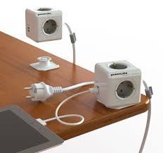 Original 2 USB + 4 Tomas Corriente 1.5m Cable + soporte. Regleta Color WHITE/GREY 5