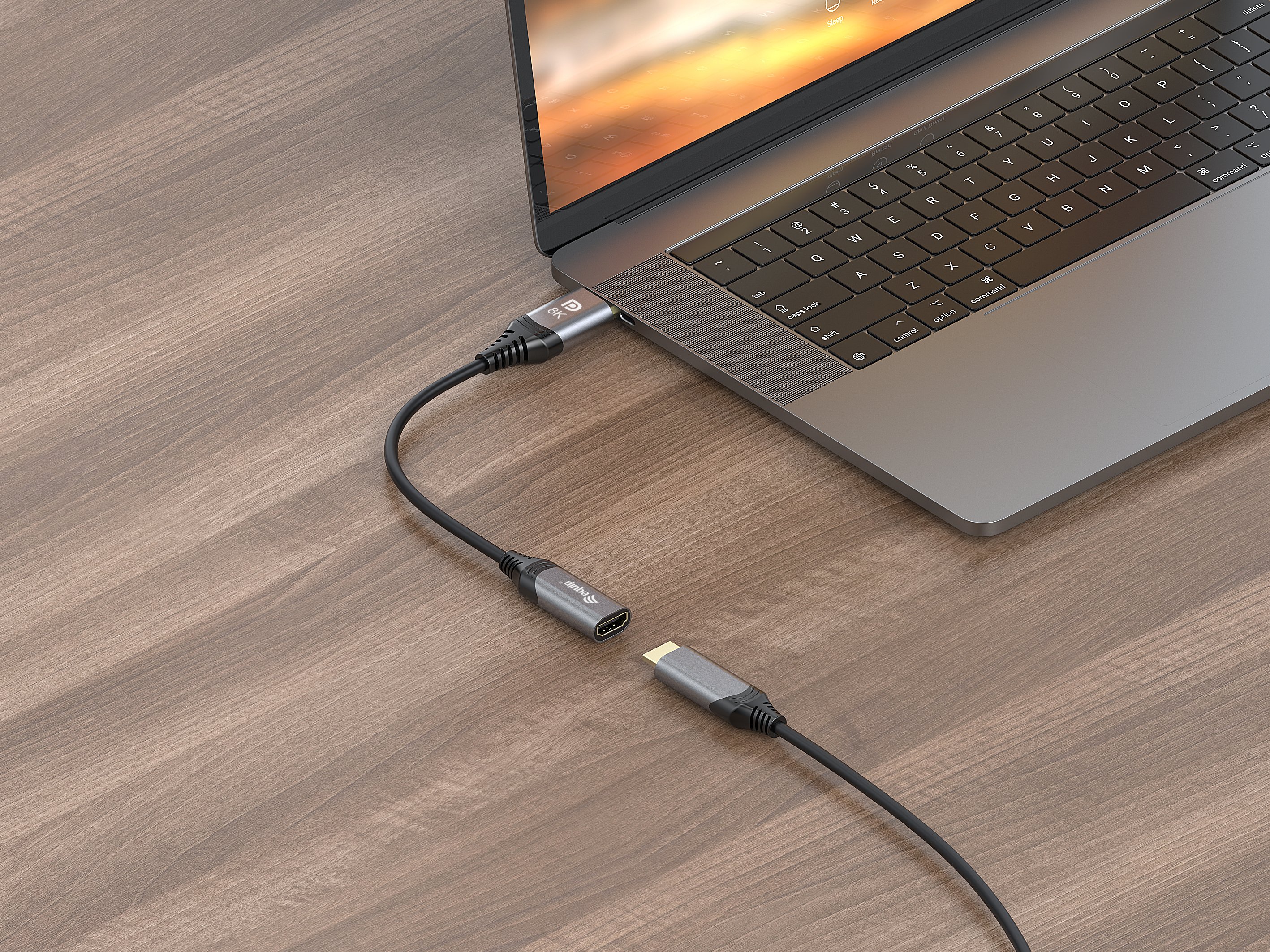 EQUIP Adaptador DisplayPort 1.4 a HDMI 8K 4