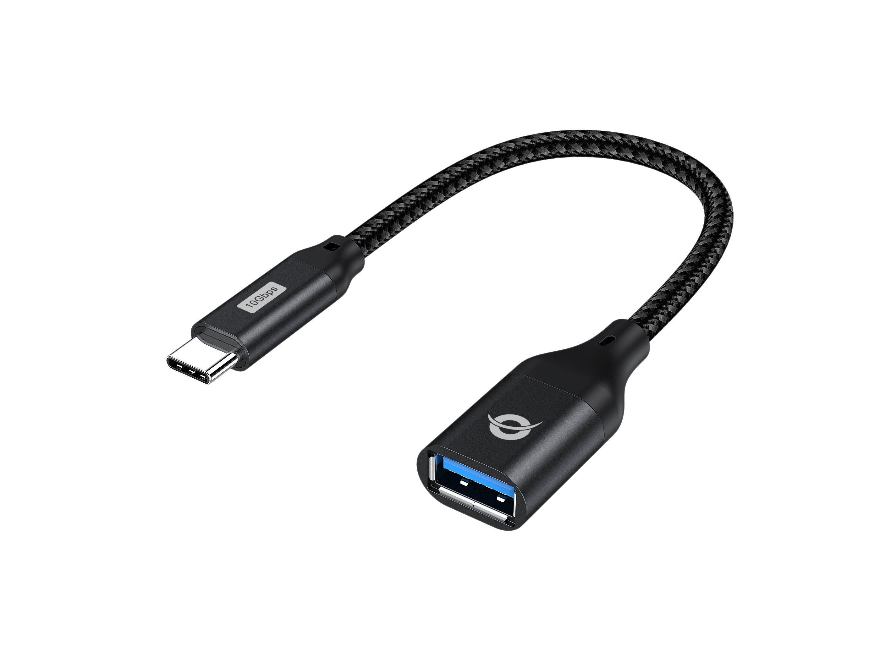 CONCEPTRONIC ABBY18B — Adaptador USB-C a USB-A 3.2, 10 Gbps