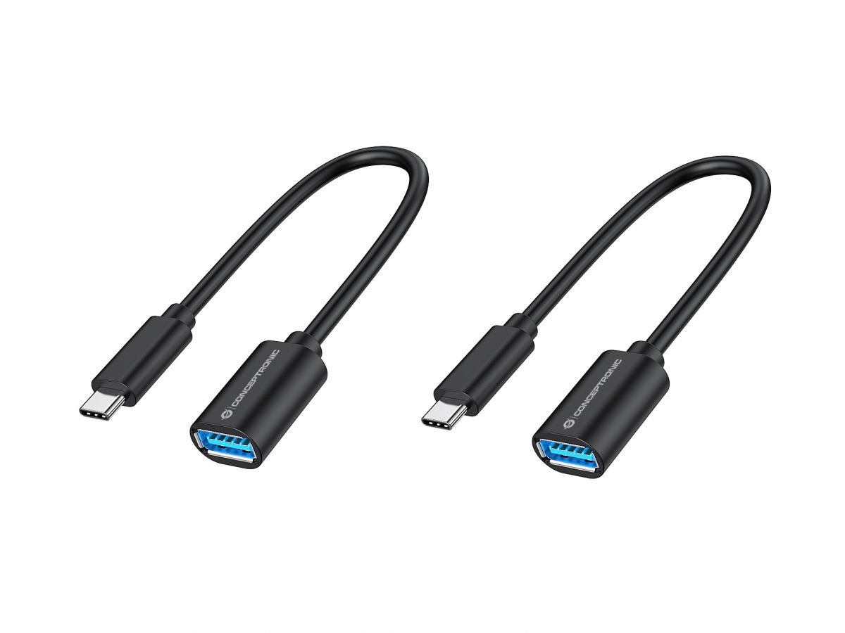 CONCEPTRONIC — Adaptador USB-C a USB-A OTG, Pack 2 unidades