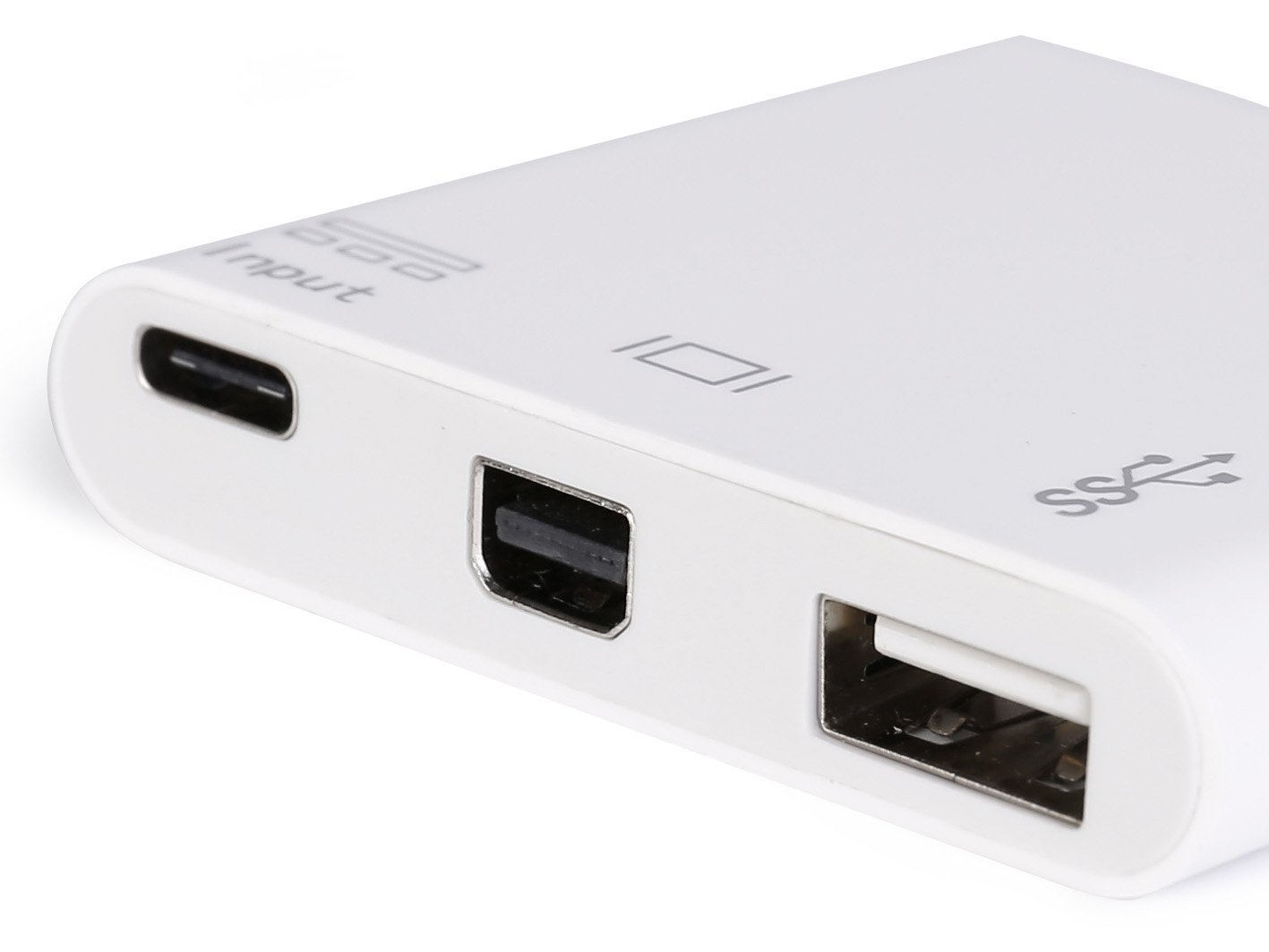 (Km0) Adaptador USB-C 133463 CASH30 a 1xMINI Displayport 1xUSB-A 3.0 1xUSB-C PD 60W — vista detalle 2