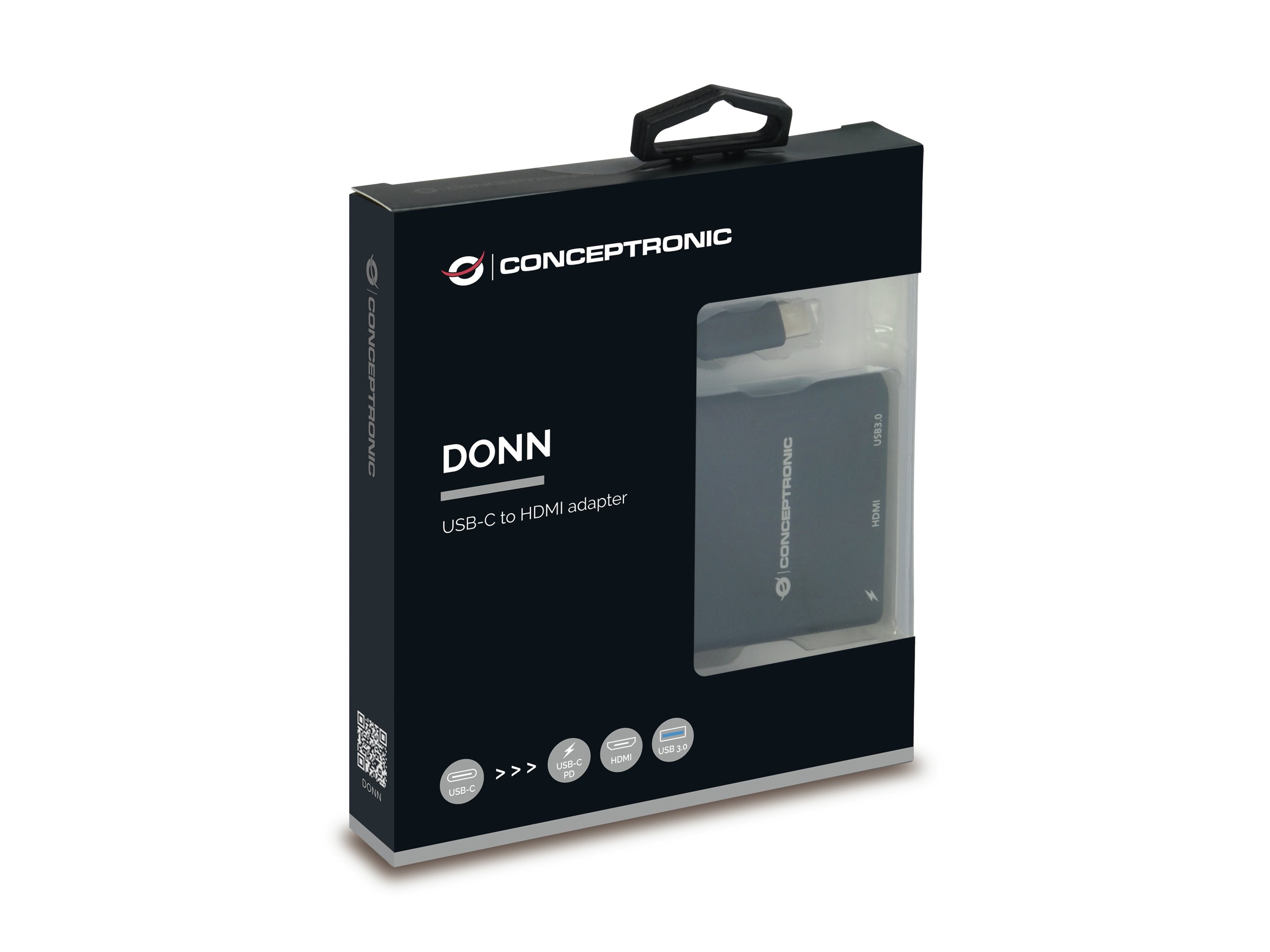 Docking USB-C DONN01B a 1xHDMI Hembra 1xUSB-C PD 60W 1xUSB-A Cable 0.15CM — vista detalle 2
