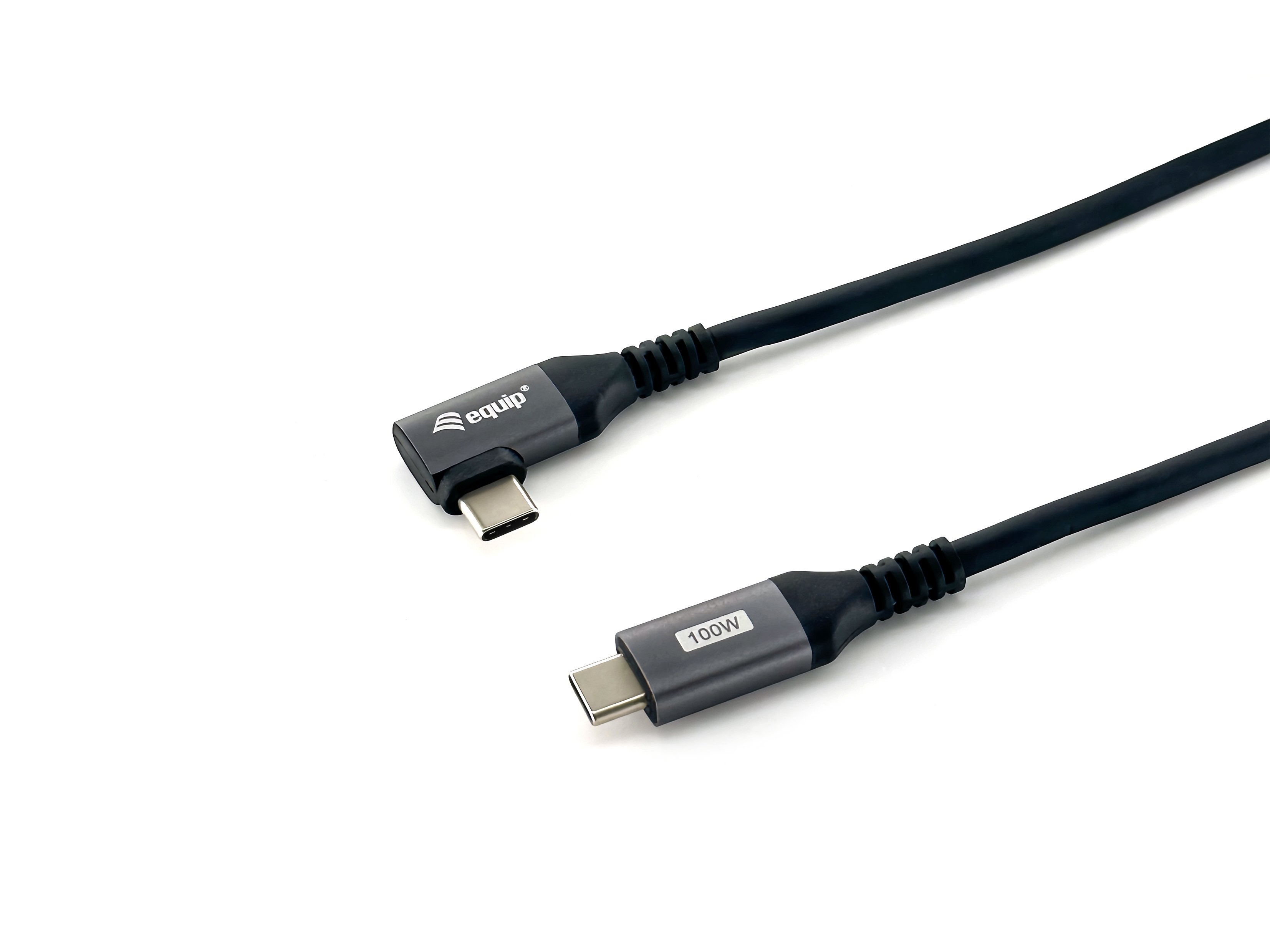EQUIP 128892 — Cable USB-C acodado 90º, 2m, 100W — vista detalle 1