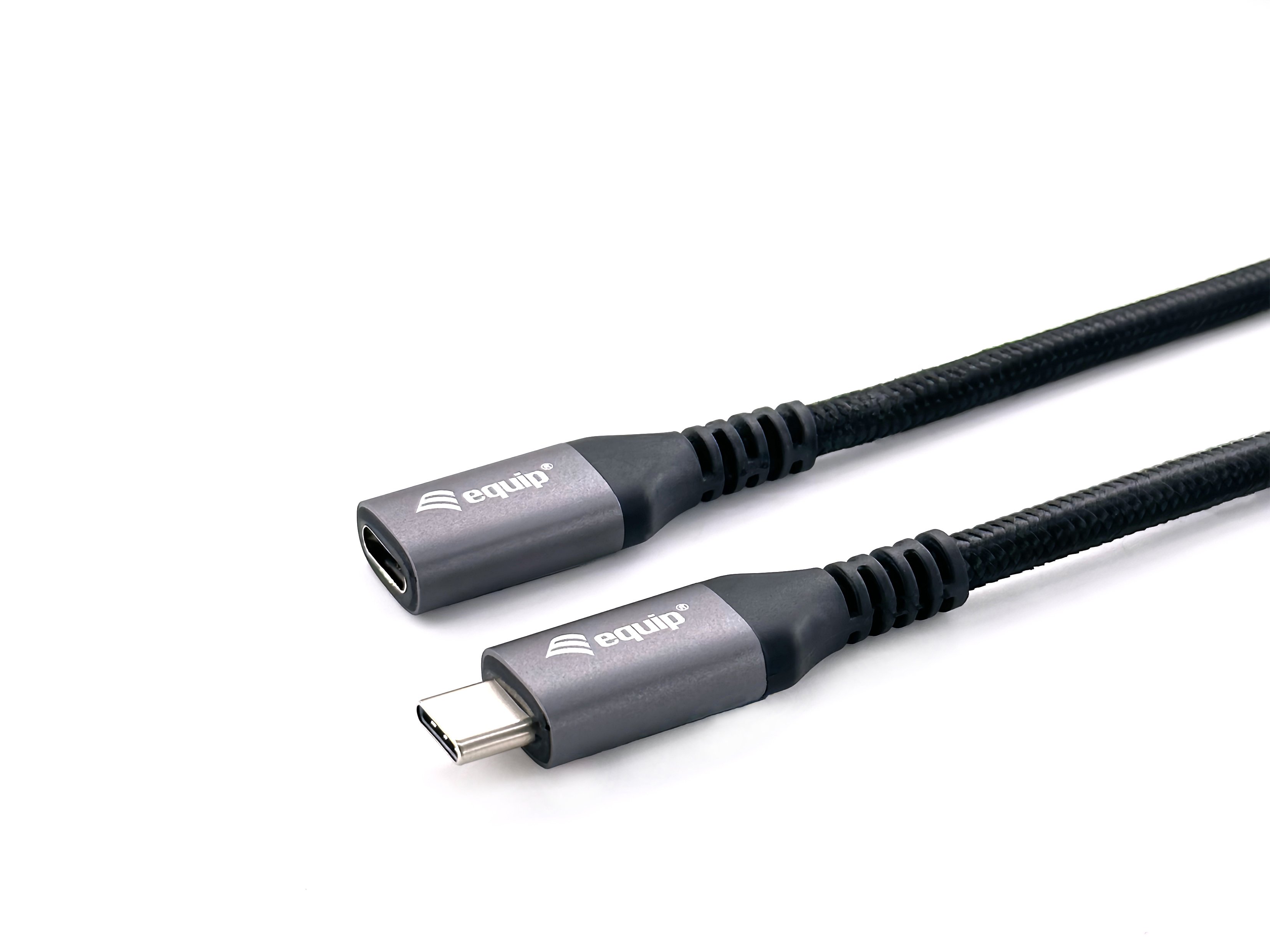 EQUIP Cable USB-C 1m — USB 3.2 Gen 2 10Gbps, trenzado aluminio — vista detalle 1