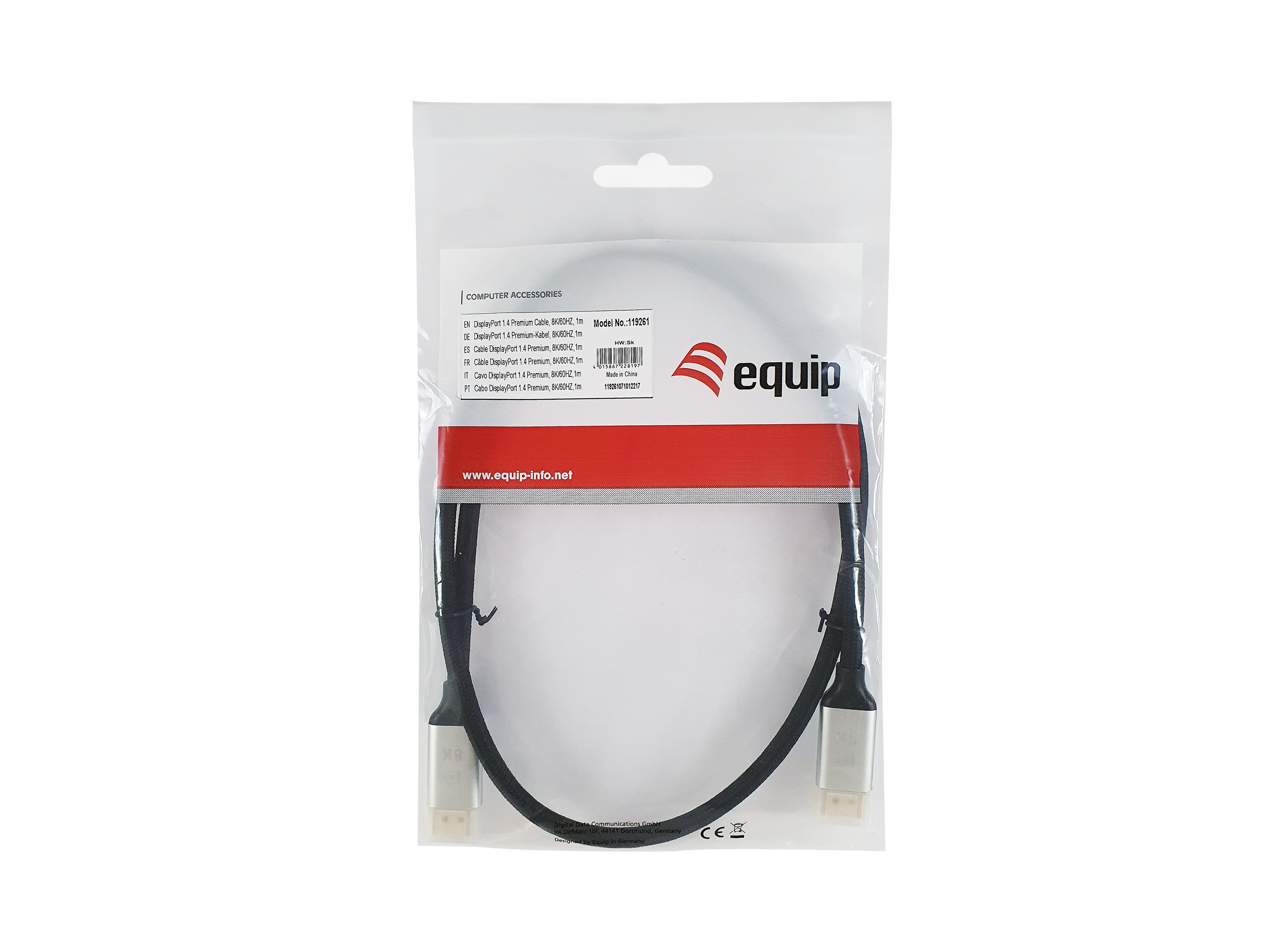 EQUIP 119266 — Cable DisplayPort 1.4 Premium 8K/60Hz 10m — vista detalle 2
