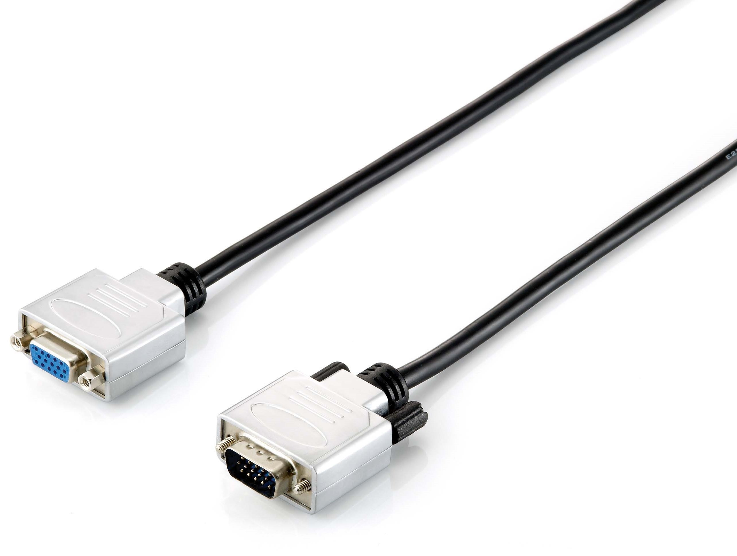 EQUIP 118856 — Cable SVGA alargador 20m con ferritas y carcasa metálica