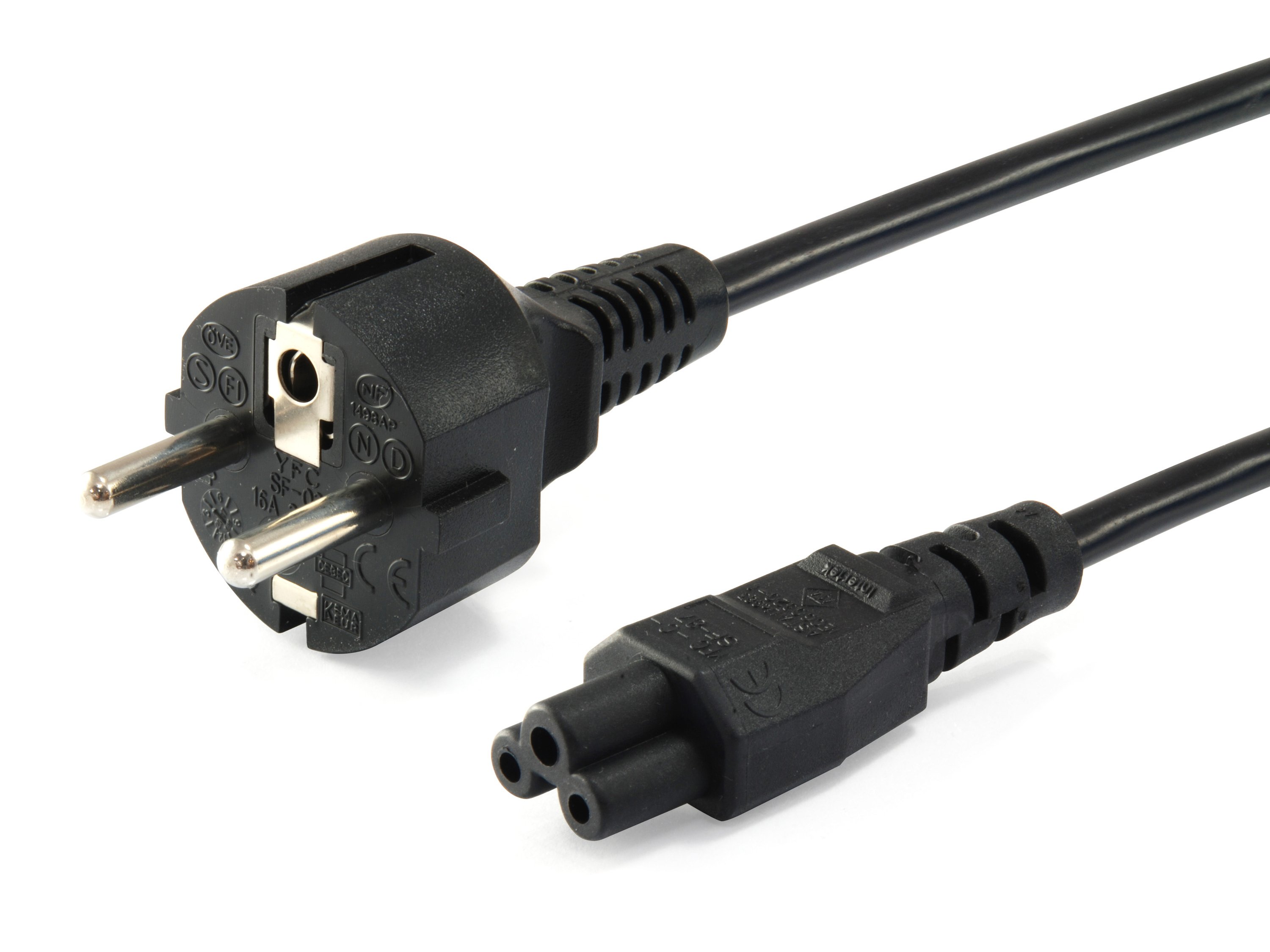 EQUIP 112151 — Cable de alimentación trébol 3M para portátiles y NUCs
