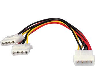 EQUIP 112030 — Cable alimentación ATX duplicador 2x Molex 5.25