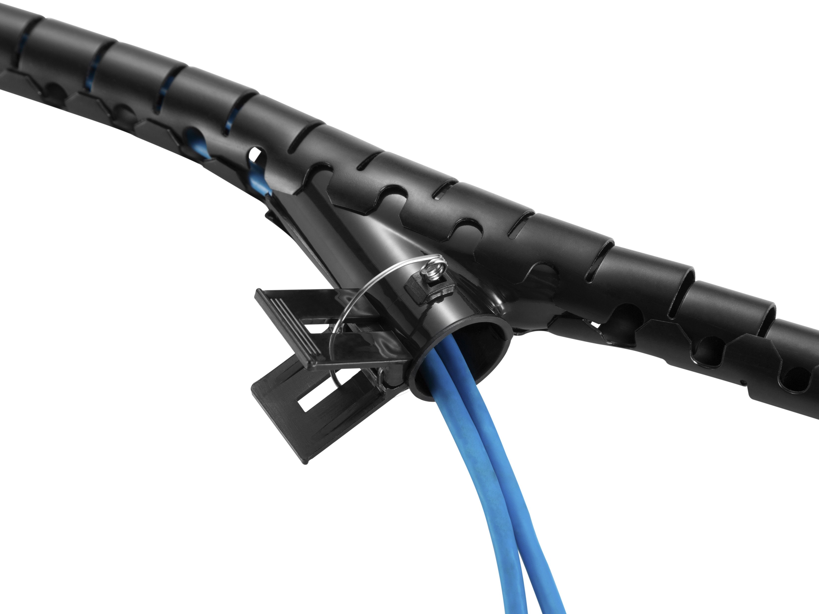 EQUIP 650868 — Organizador de cables en espiral 2,5 m con clip 2