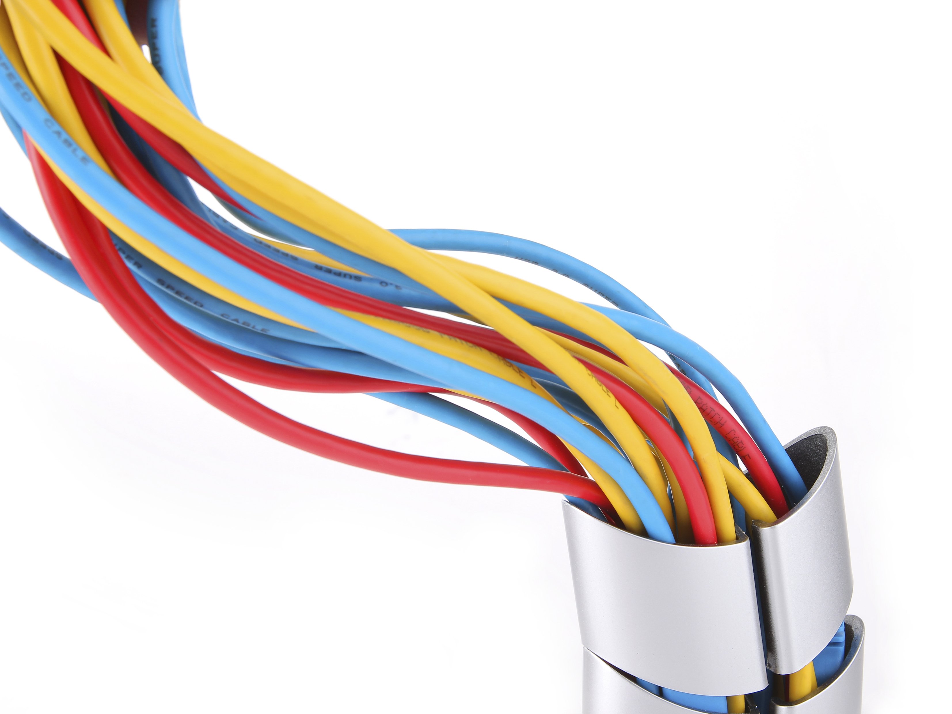 EQUIP 650862 — Organizador de cables doble canal plateado 3