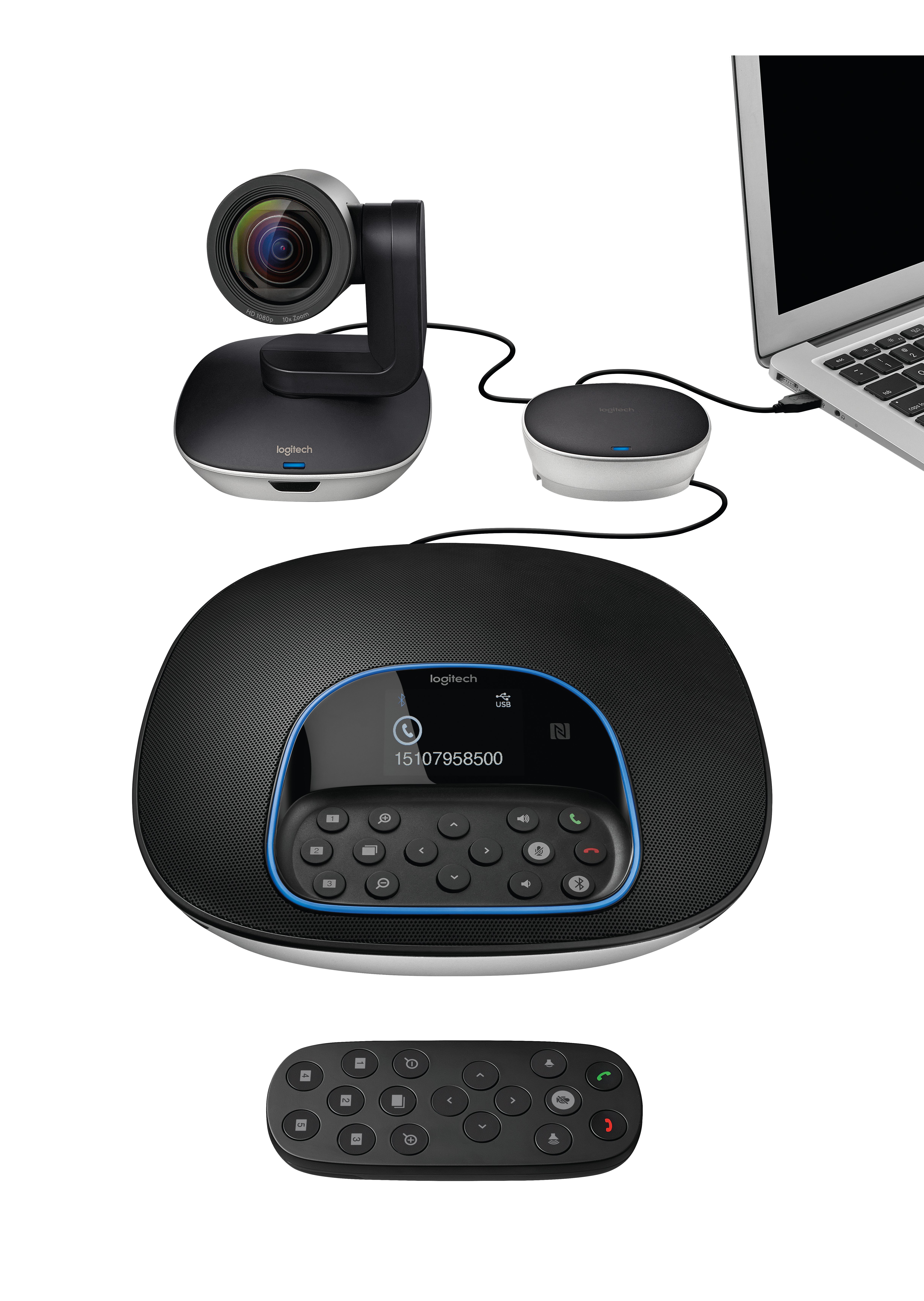 Logitech Group PTZ Pro — Cámara videoconferencia FHD zoom 10x 4