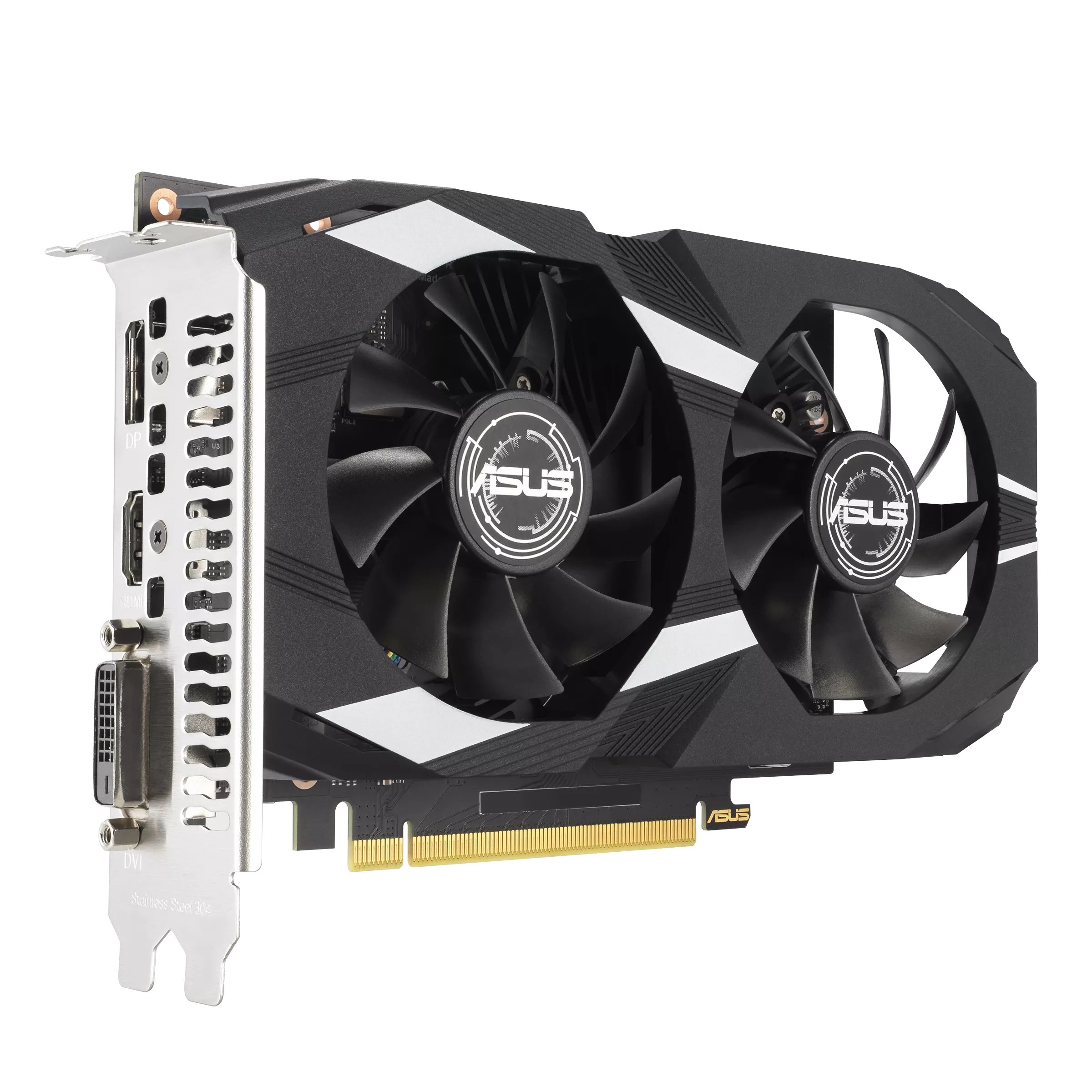 VGA DUAL RTX 3050 6GB GDDR6 1xDISPLAYPORT 1.4a 1xHDMI 2.1a DUAL FAN CUDA 2304 96BIT 90YV0K60-M0NA00 — vista detalle 2