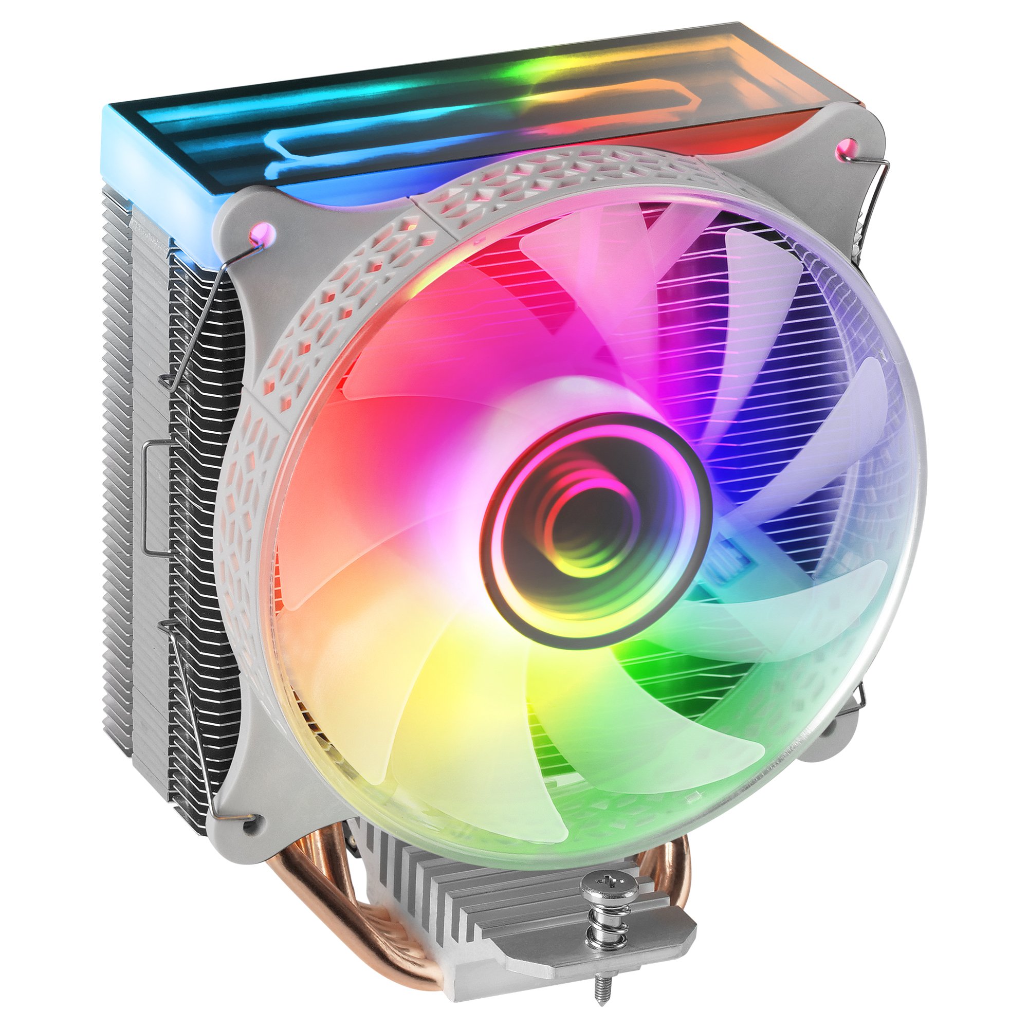 MARS GAMING MCPU-VR White — Disipador CPU ARGB 4 heatpipes, TDP 180W