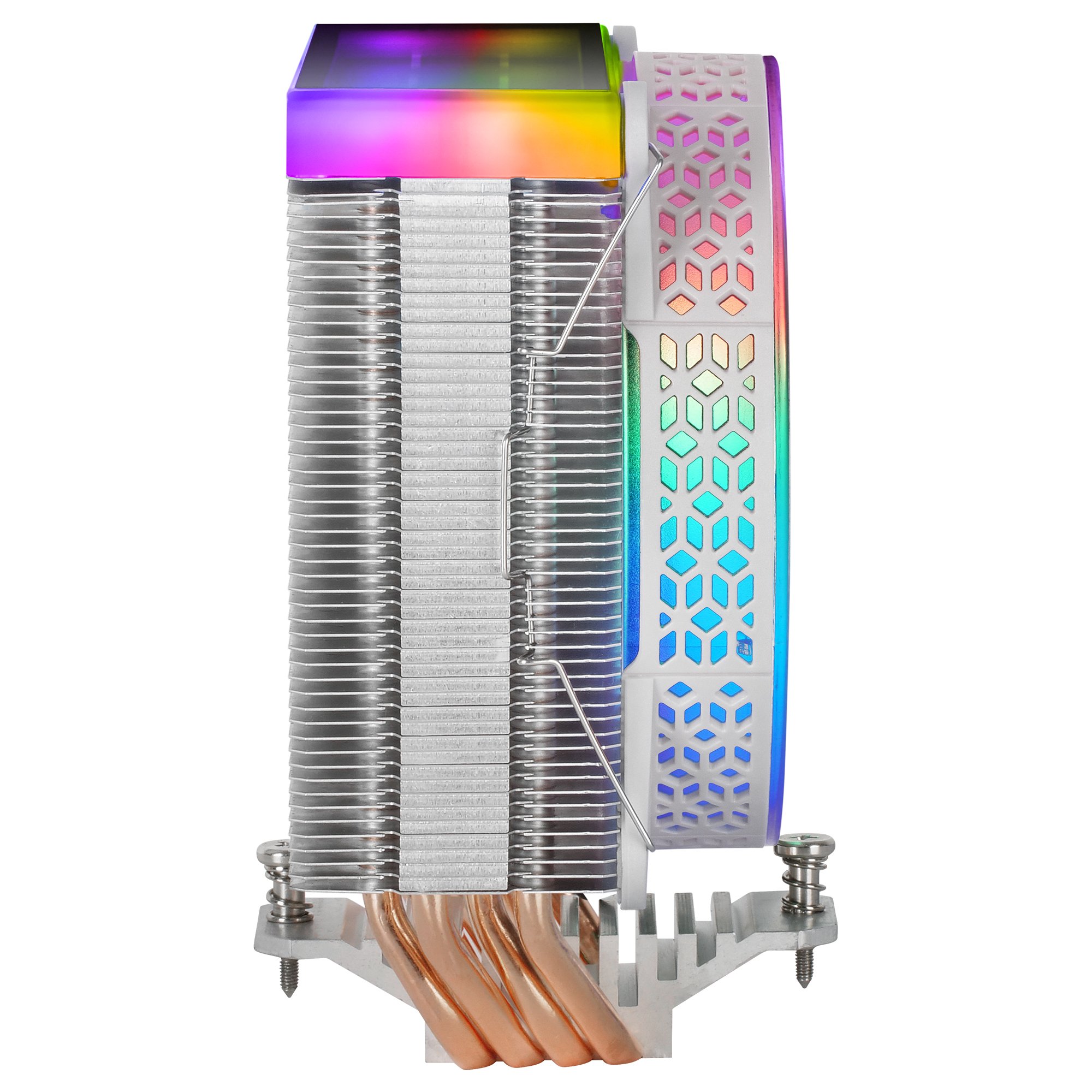 MARS GAMING MCPU-VR White — Disipador CPU ARGB 4 heatpipes, TDP 180W 4