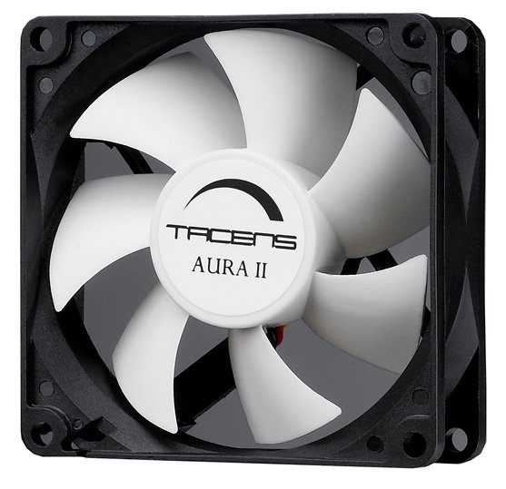 TACENS 3 Aura II — Ventilador 8x8cm silencioso con rodamiento Fluxus 2