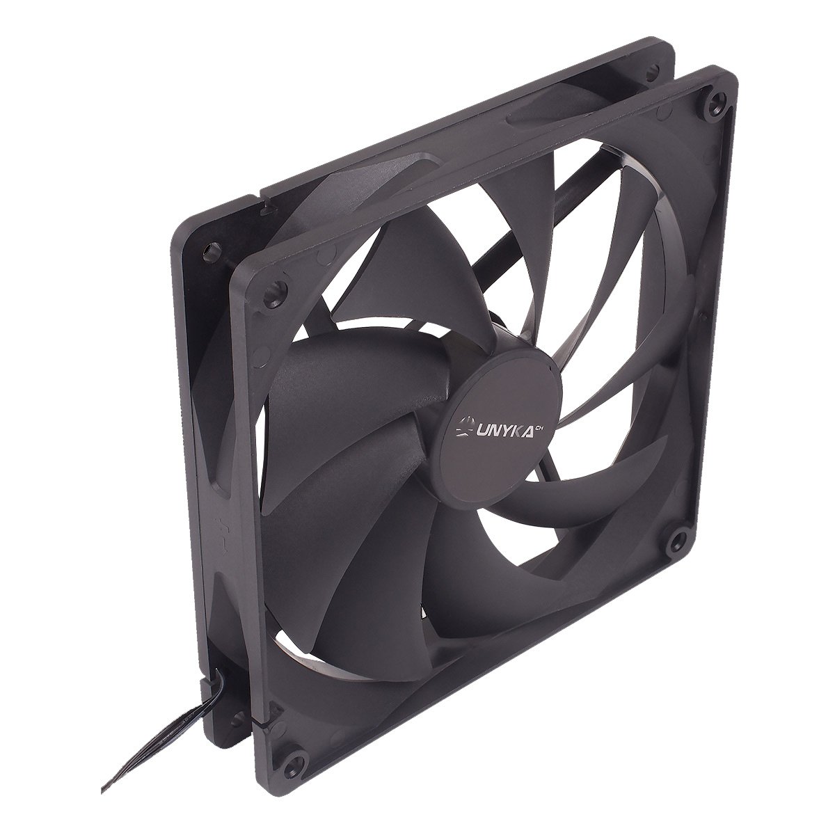UNYKAch 140mm — Ventilador Negro 9 Aspas — vista detalle 1