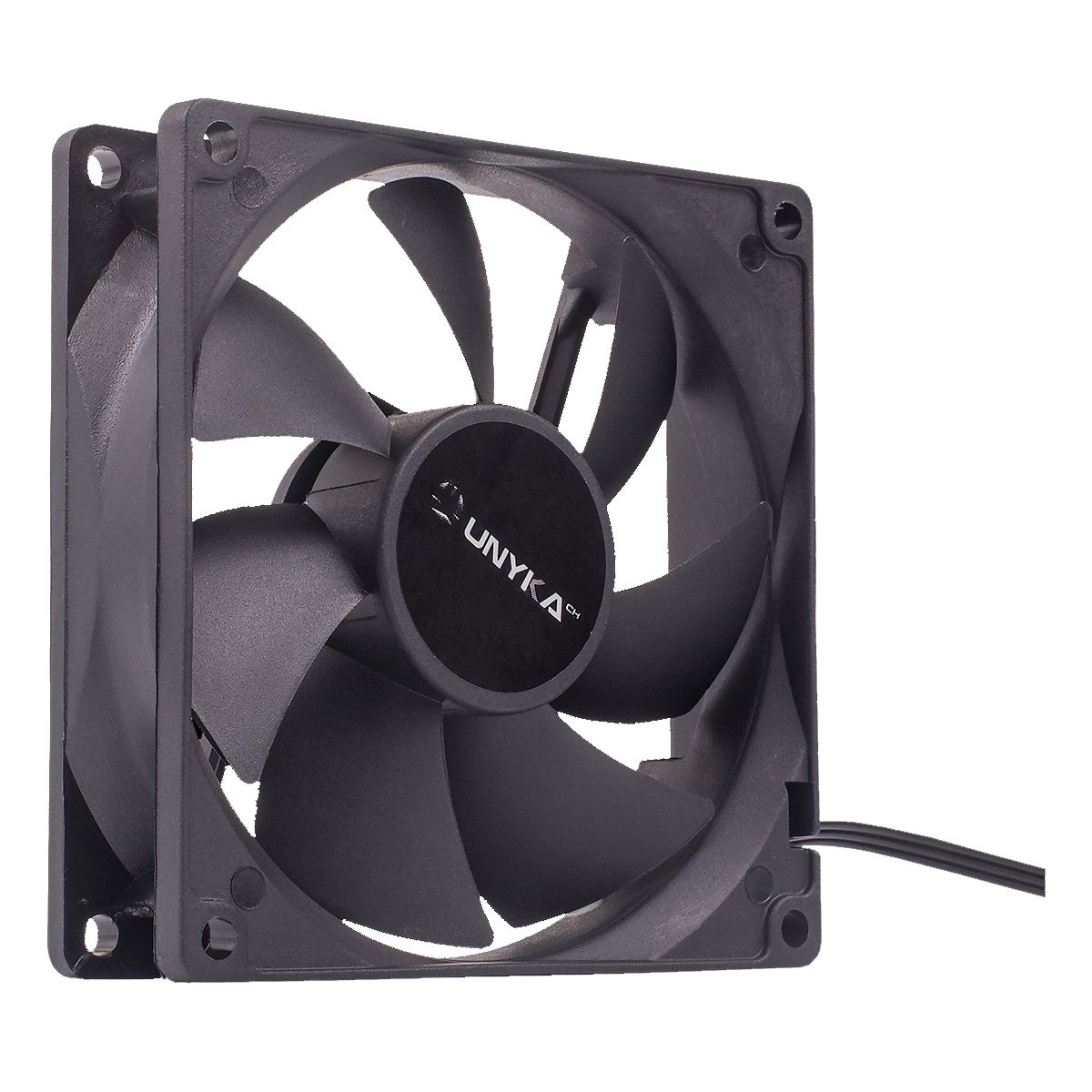Ventilador Interno Unyka 90mm Color Negro 7 Aspas — vista detalle 1