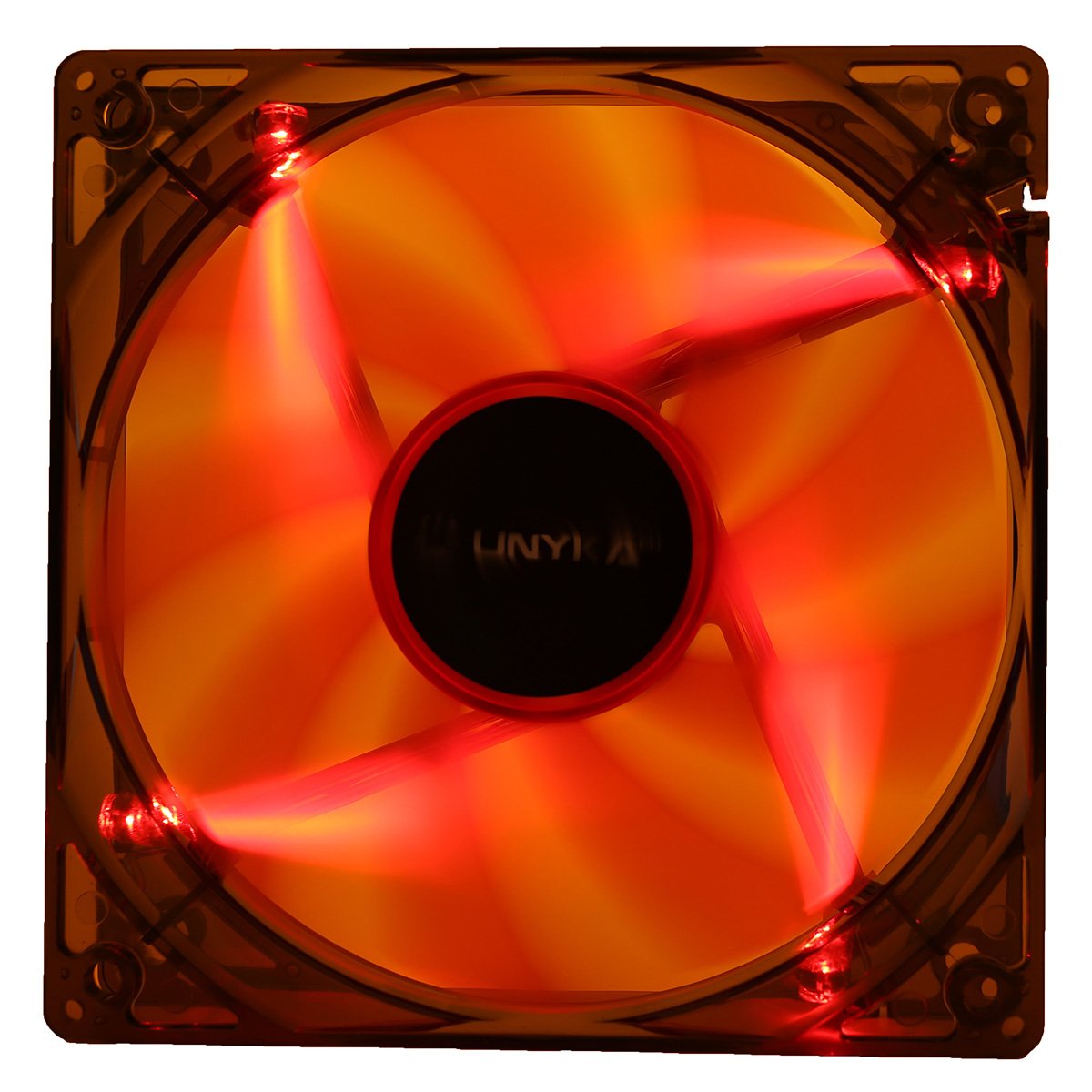 Ventilador Interno 120mm Translucido con LED RED 9 Aspas — vista detalle 1
