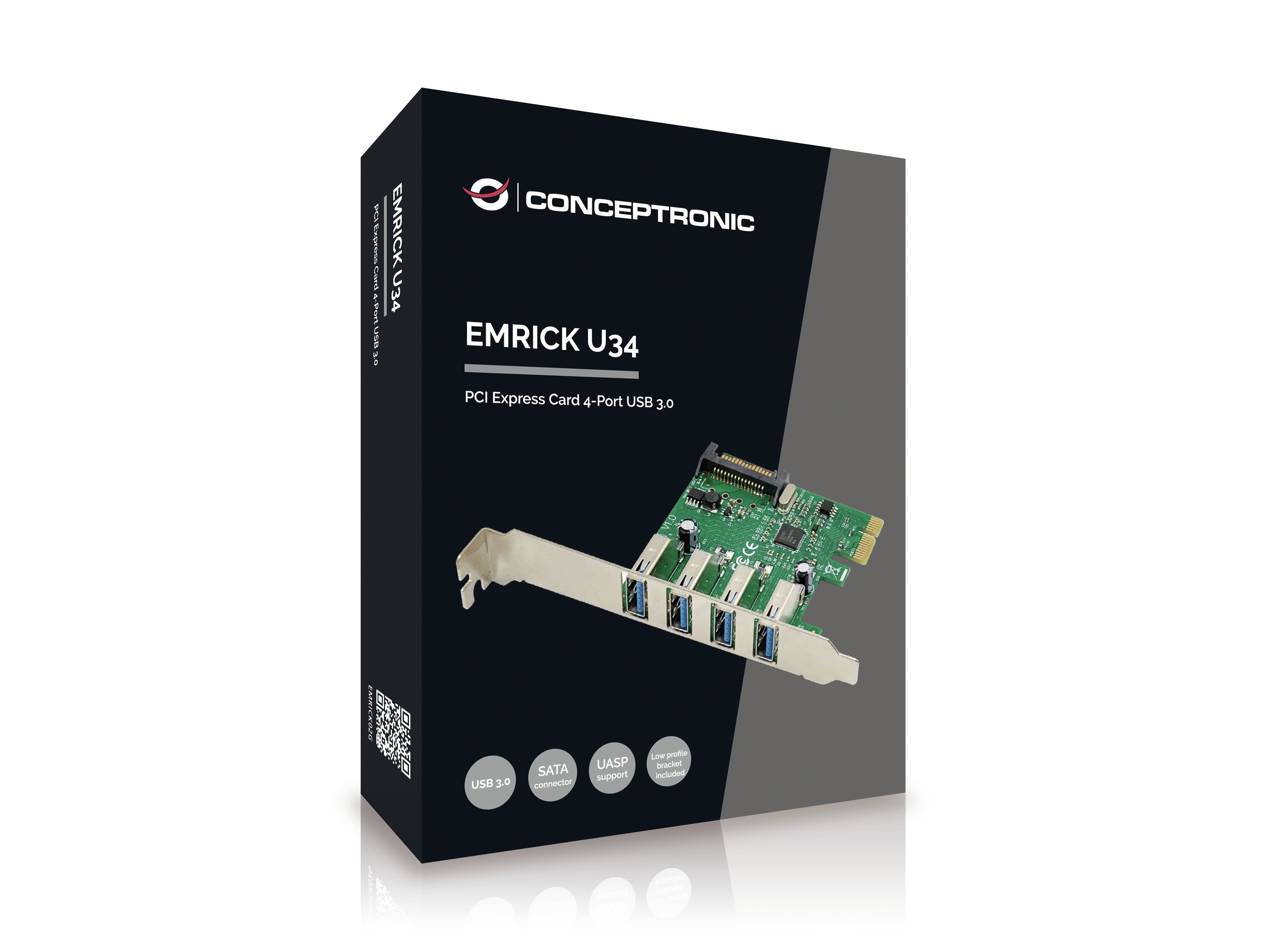 Controladora Pcie EMRICK02G Pcie 4 Puertos USB 3.0 Emrick...