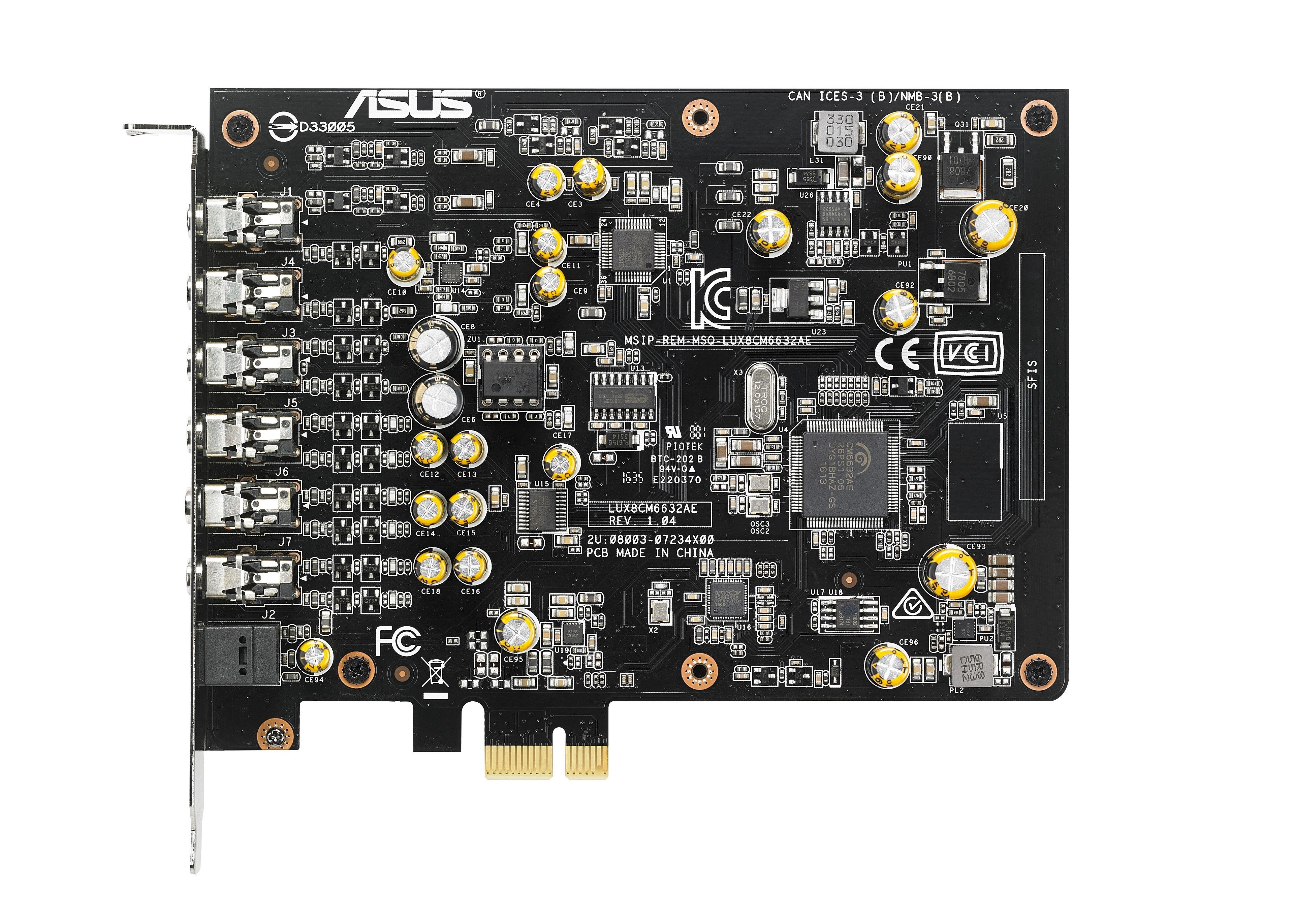 Tarjeta de Sonido Xonar_ae Pcie con 7.1 Canales 192kHz / 24-bit 110dB 90YA00P0-M0UA00 3