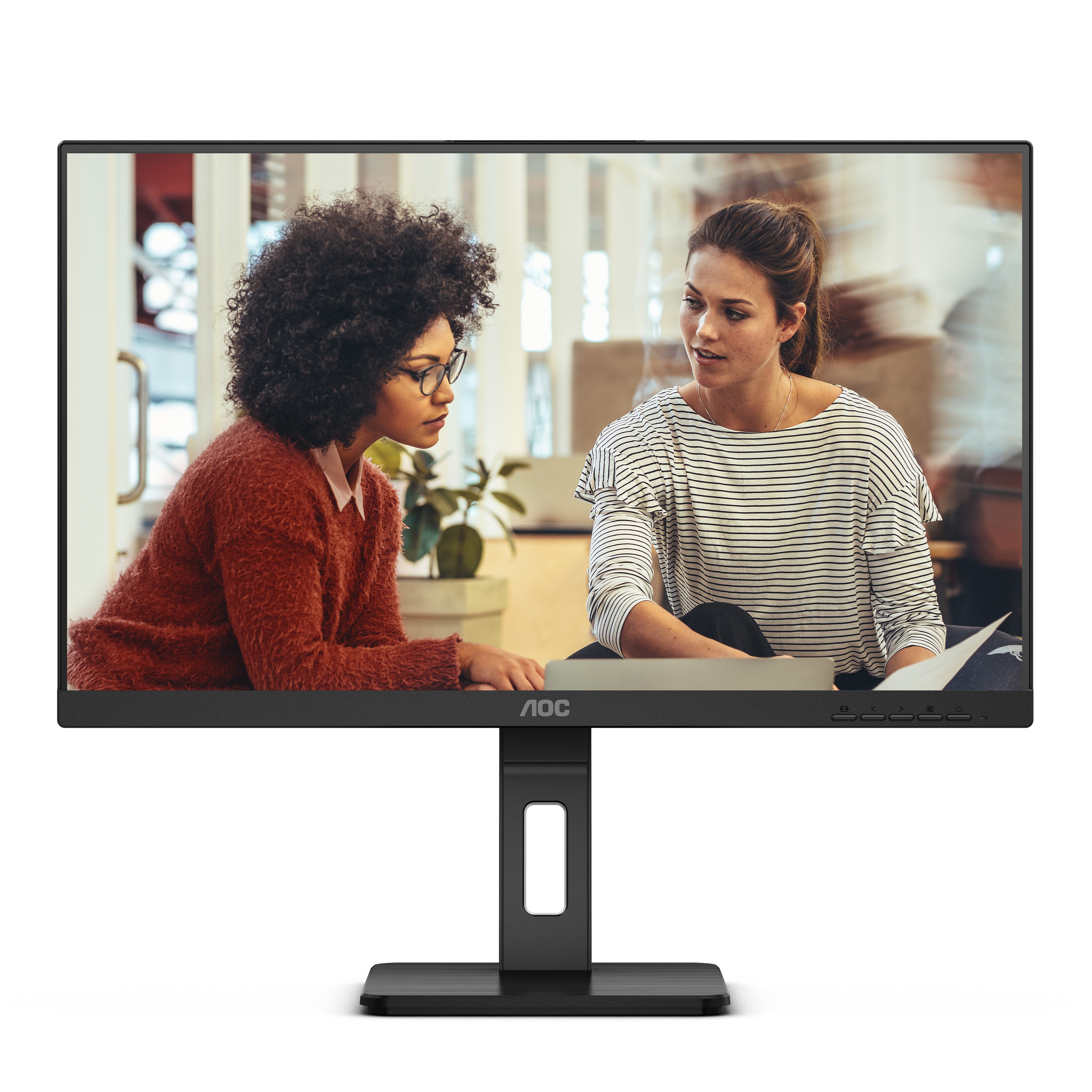 AOC 24E3QAF — Monitor 24" Full HD con conectividad múltiple — vista detalle 1